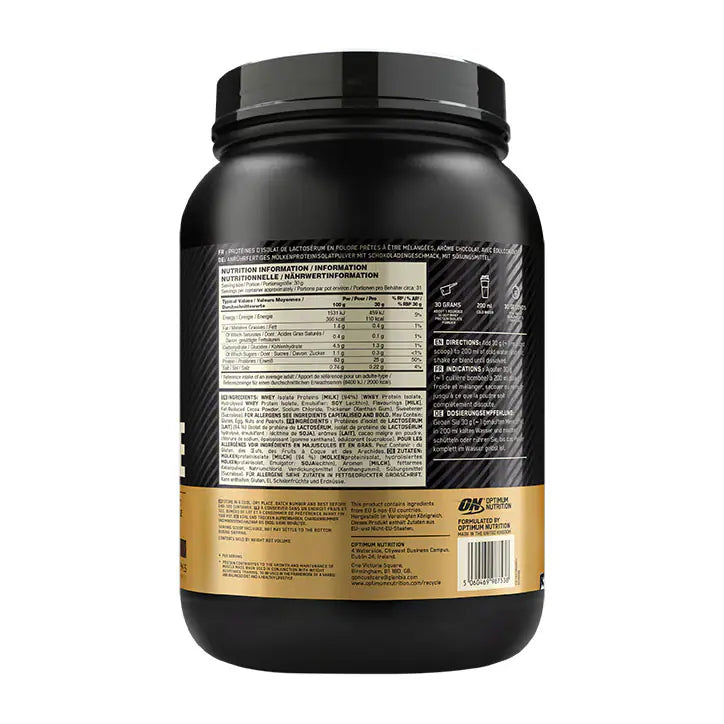 Optimum Nutrition Gold Standard 100% Isolate Chocolate 930G