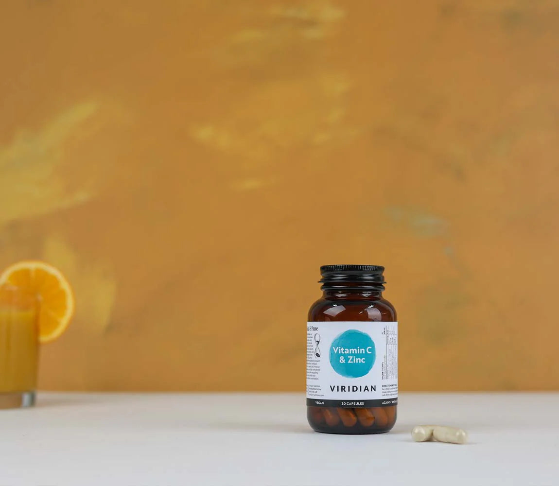 Viridian Vitamin C 500mg with Zinc 30 caps