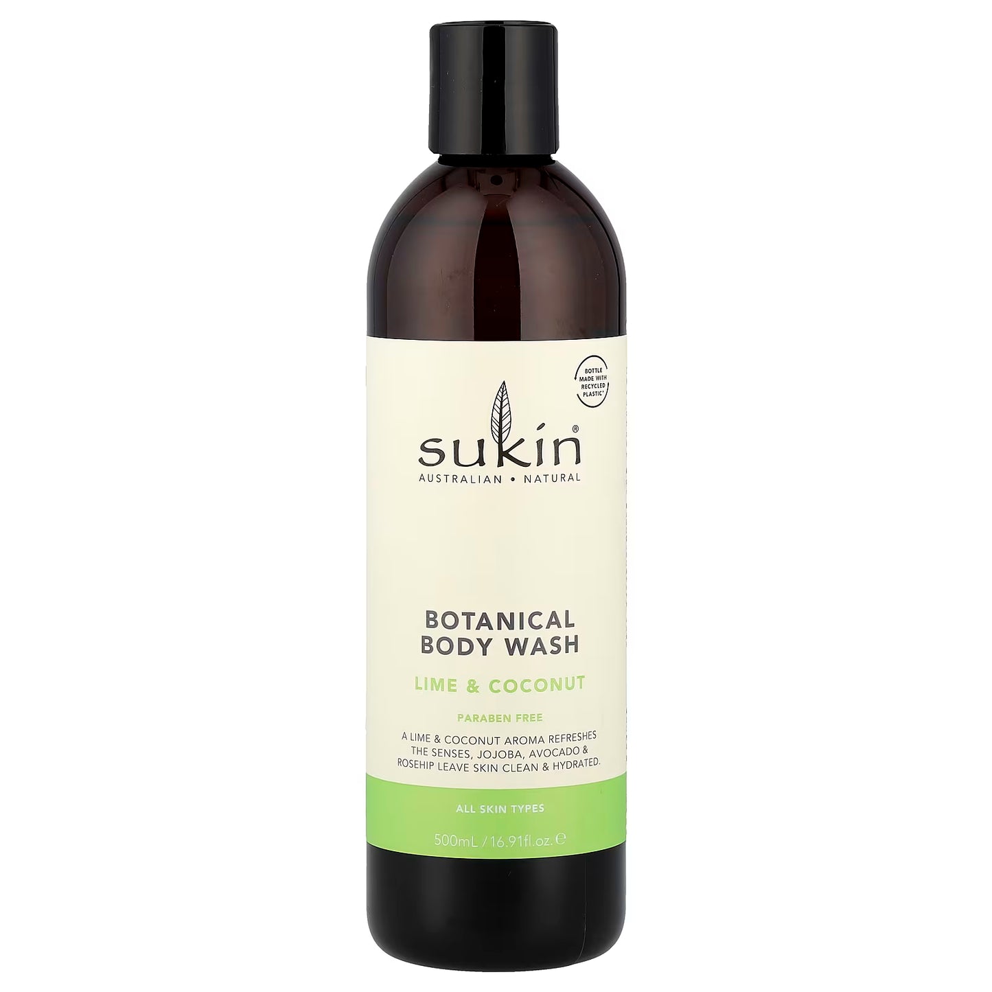 Sukin Botanical Body Wash Lime & Coconut 500ml