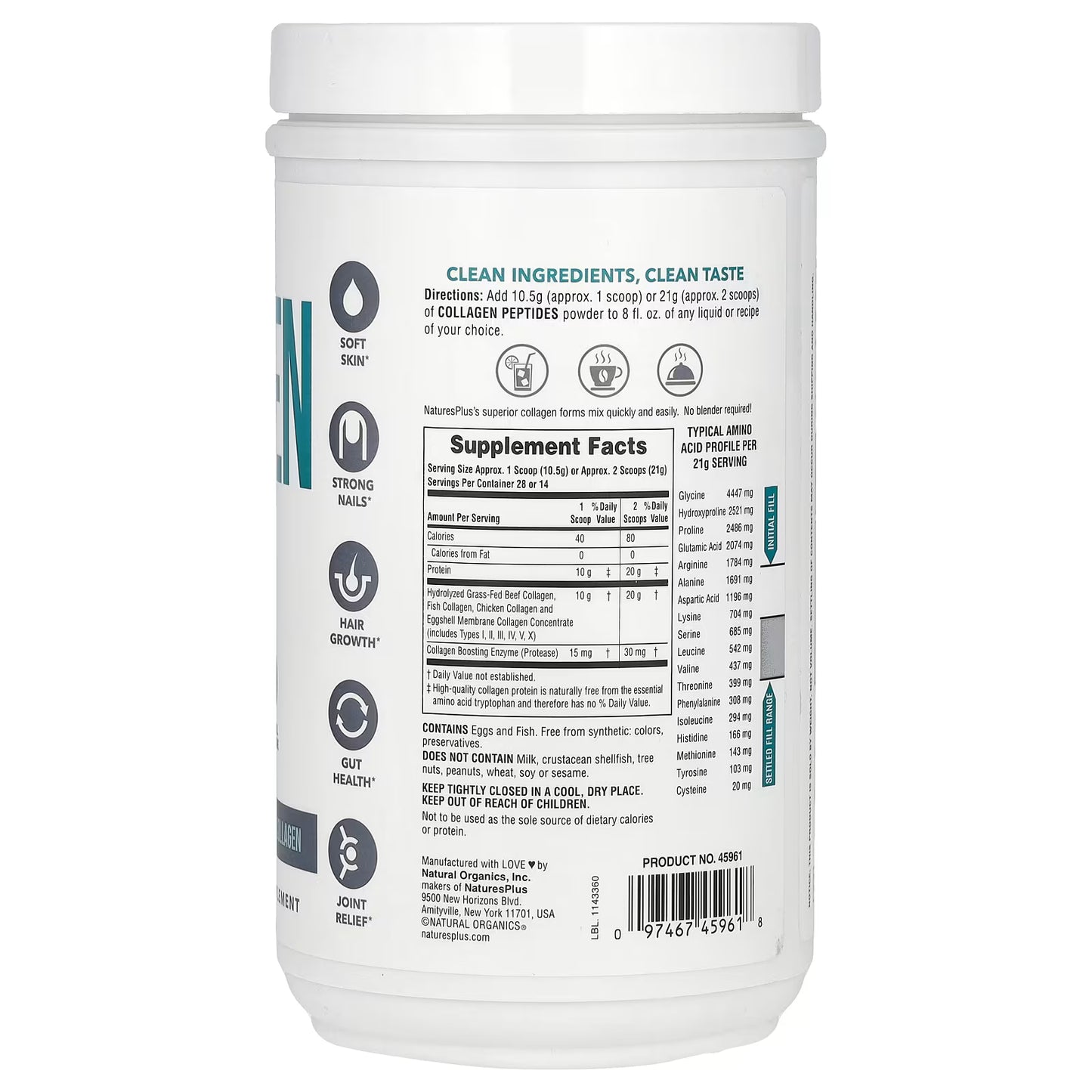 Nature's Plus Collagen Peptides 294g
