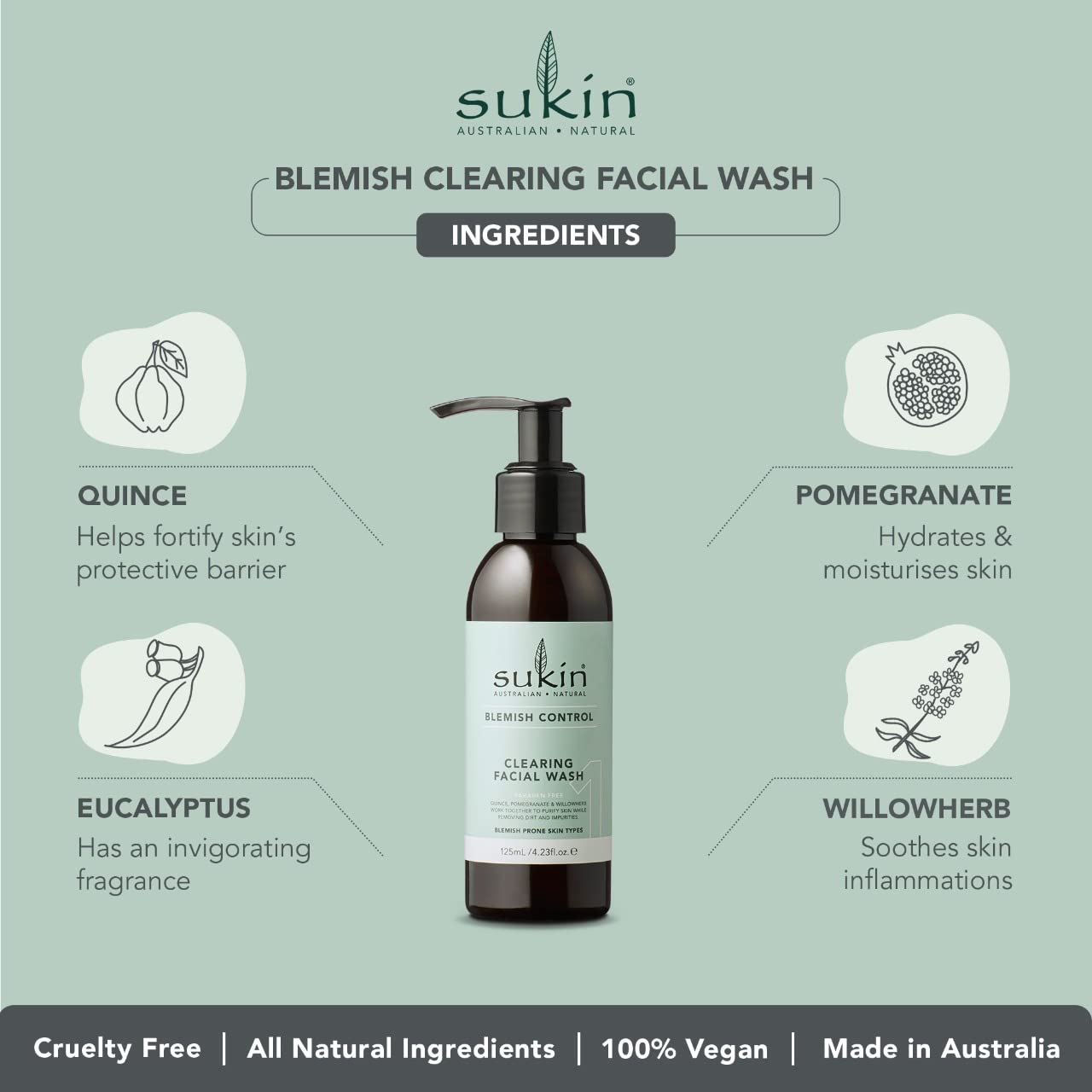 Sukin Blemish Control Wash 125ml
