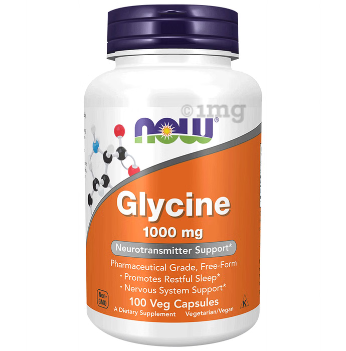 Now Glycine 1000mg Capsules