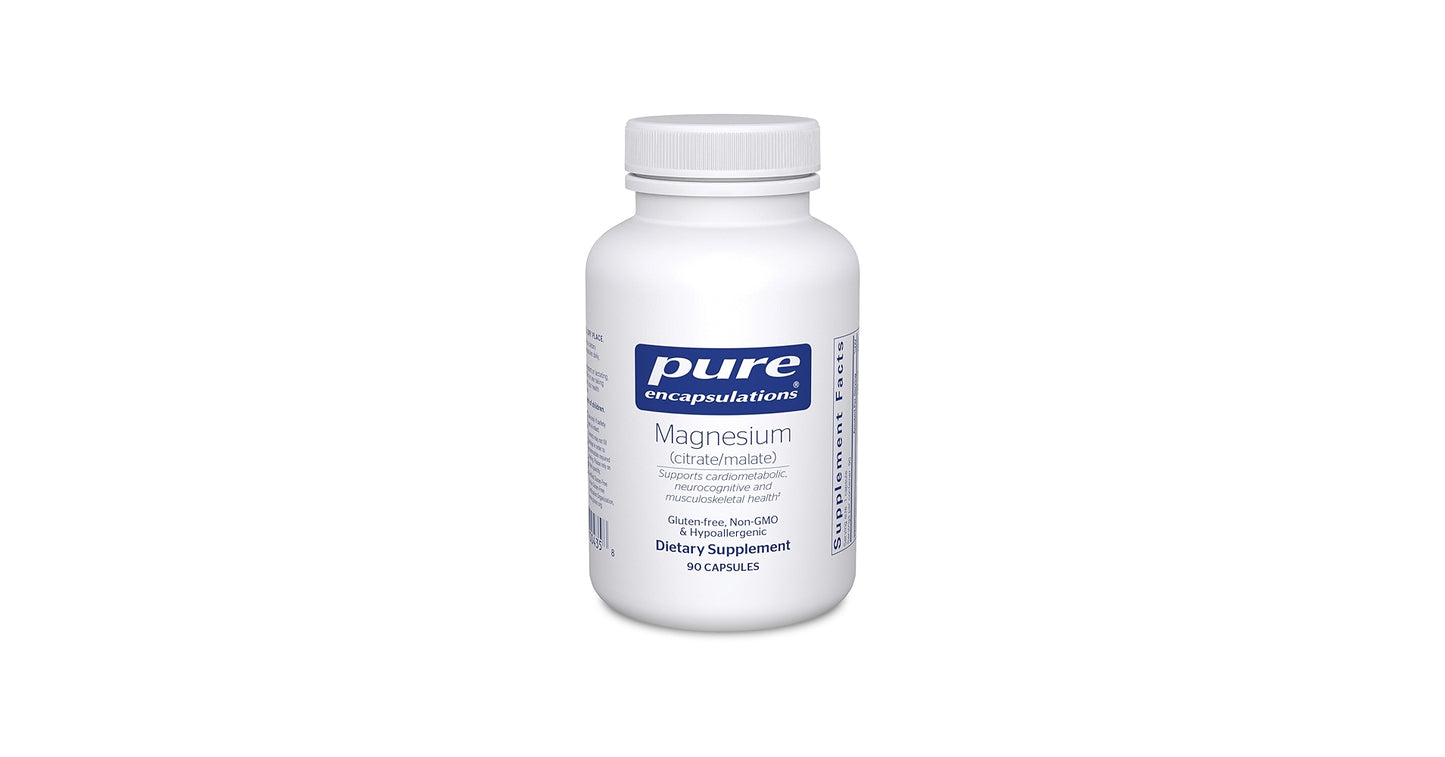 Pure Encapsulations Mag Citrate+Malate 90 Capsules