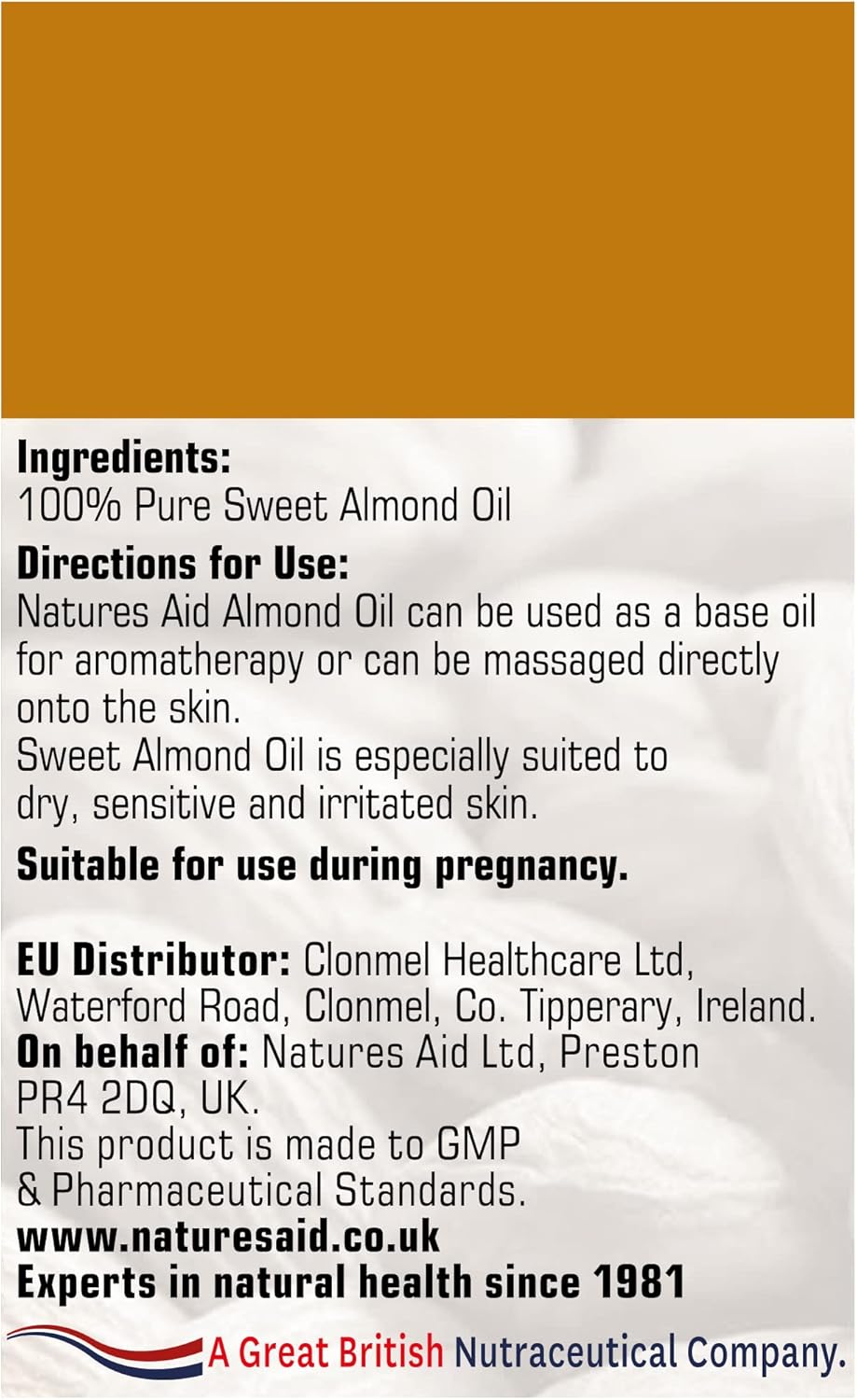 Natures Aid Sweet Almond Oil