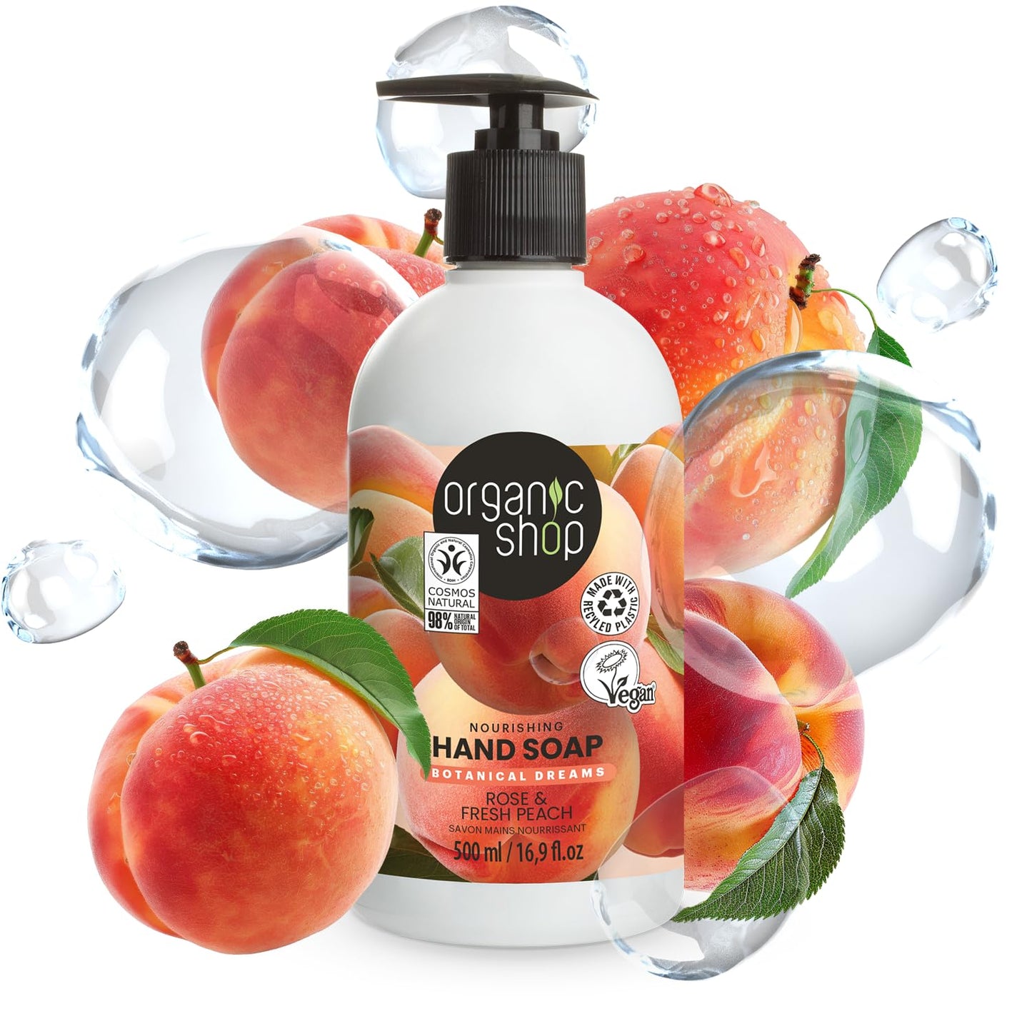 Organic Shop Hand Soap Rose & Peach