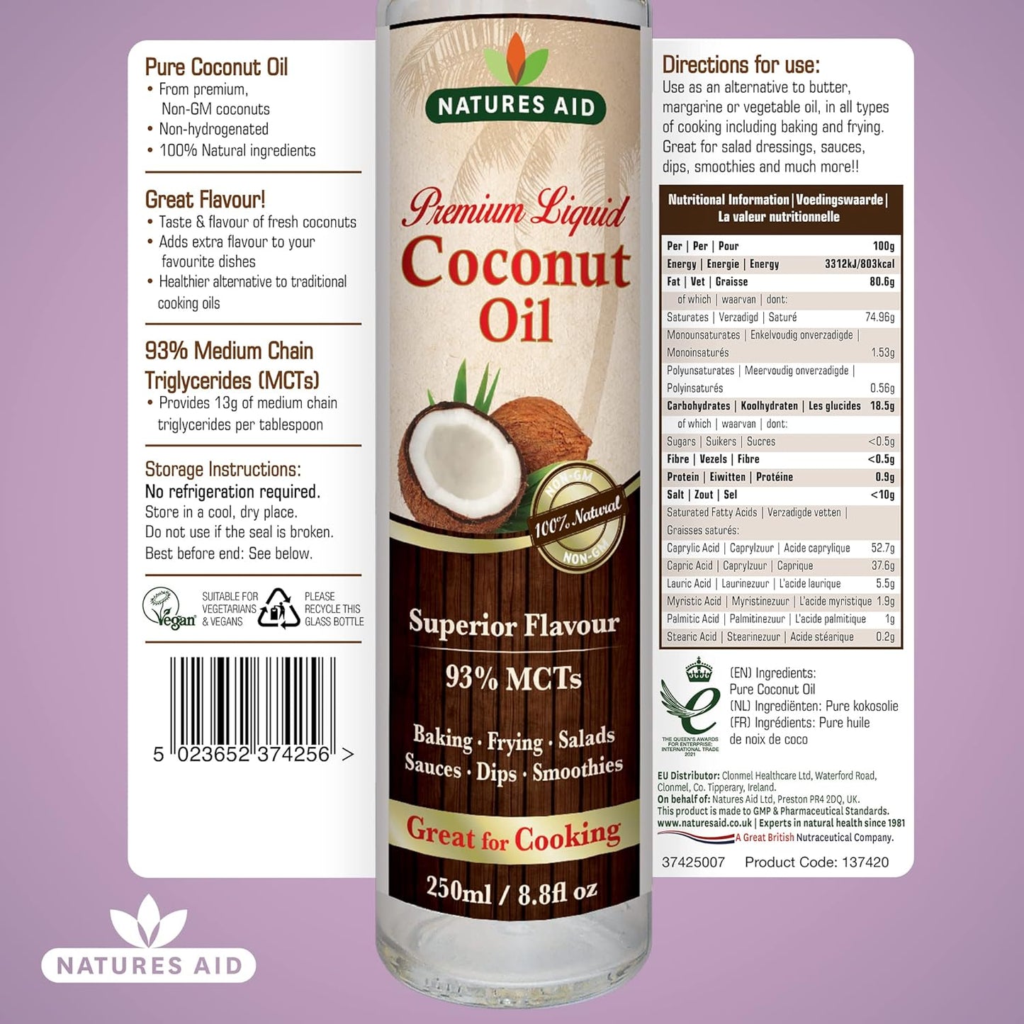 Natures Aid Coconut Oil