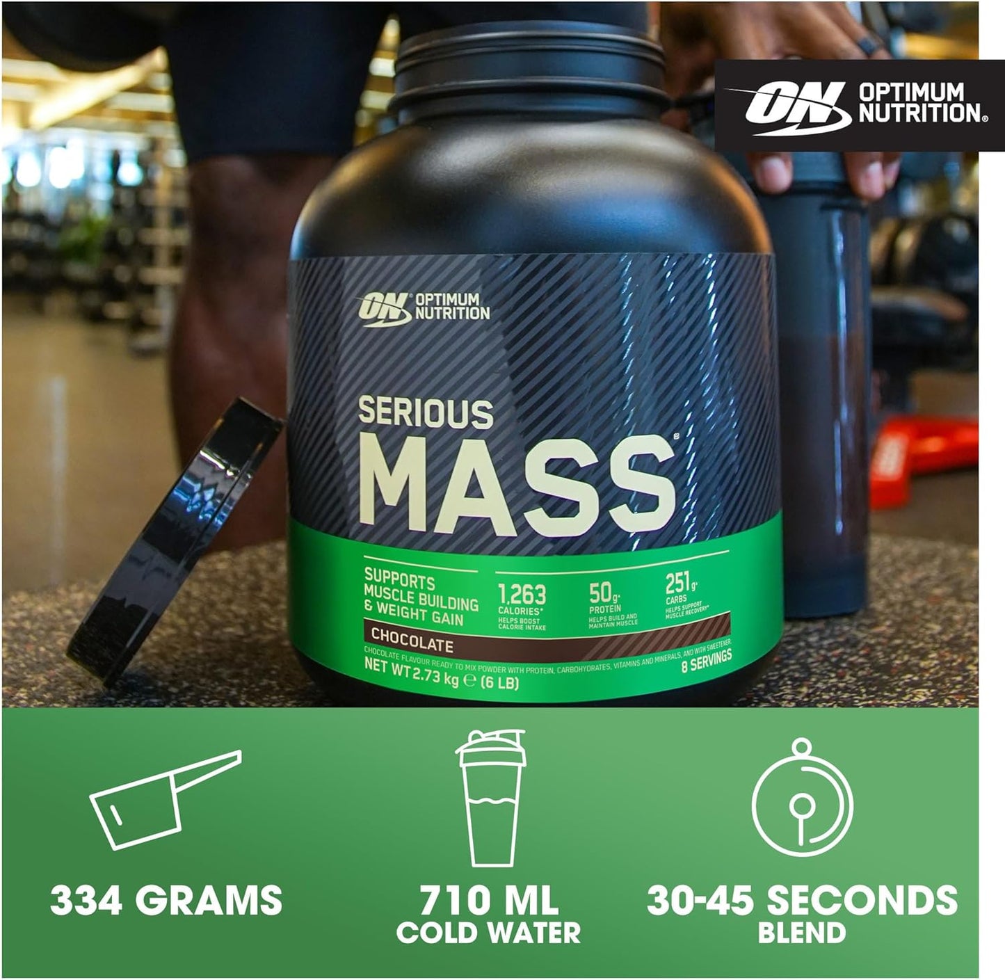 Optimum Nutrition SERIOUS MASS CHOCOLATE 2.73KG