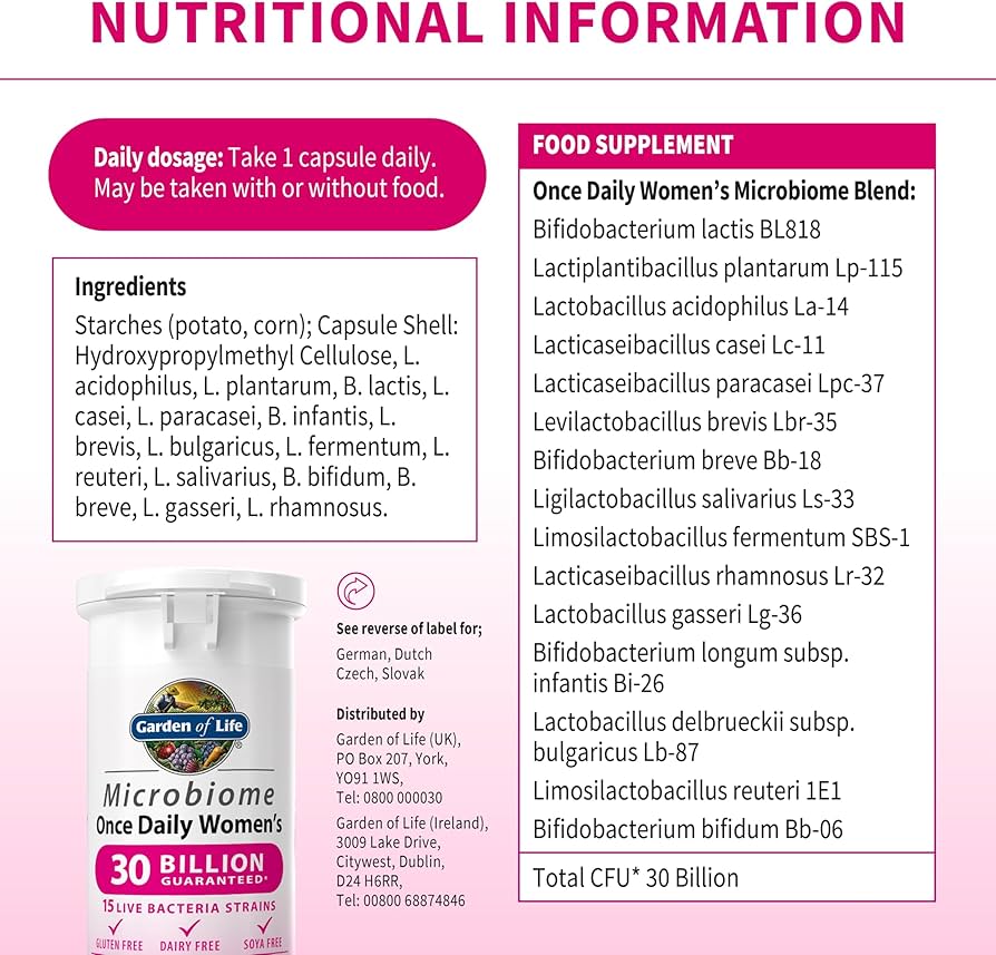 Garden Of Life Womens 30 capsules