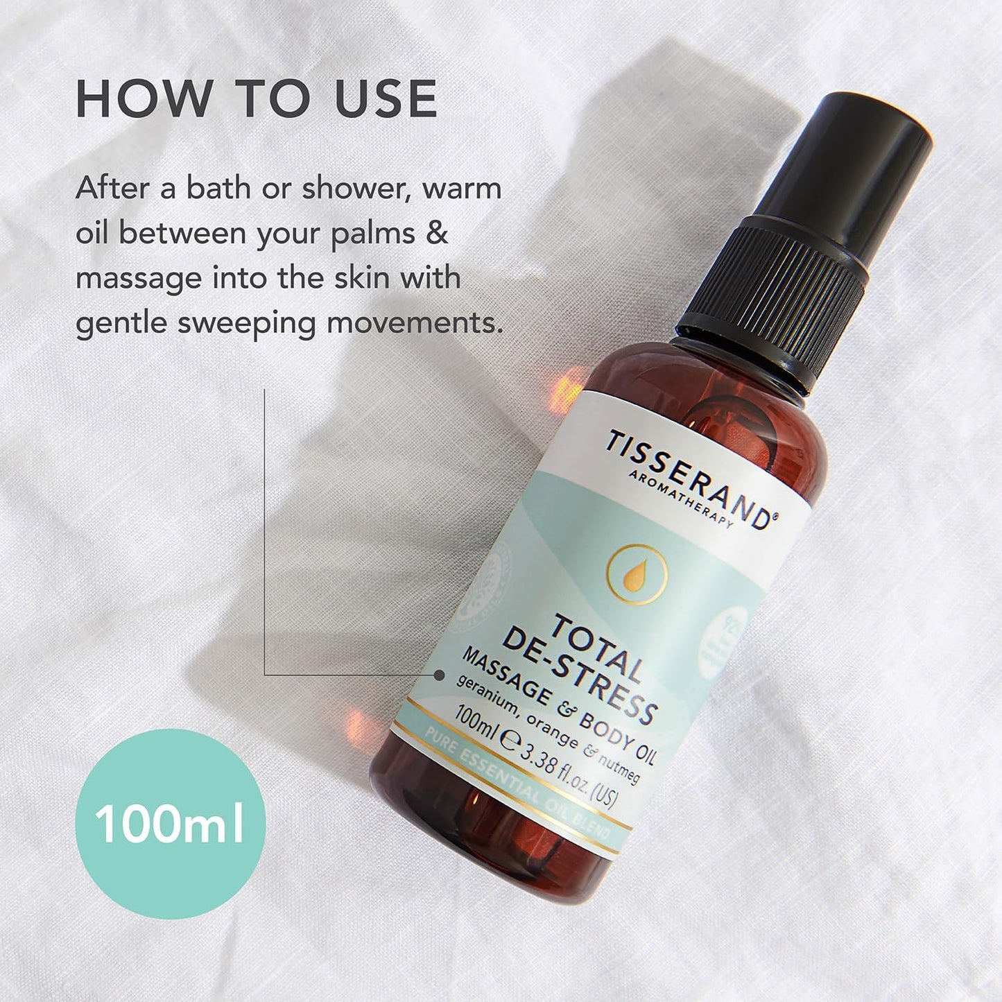 Tisserand Total De-Stress Massage & Body Oil