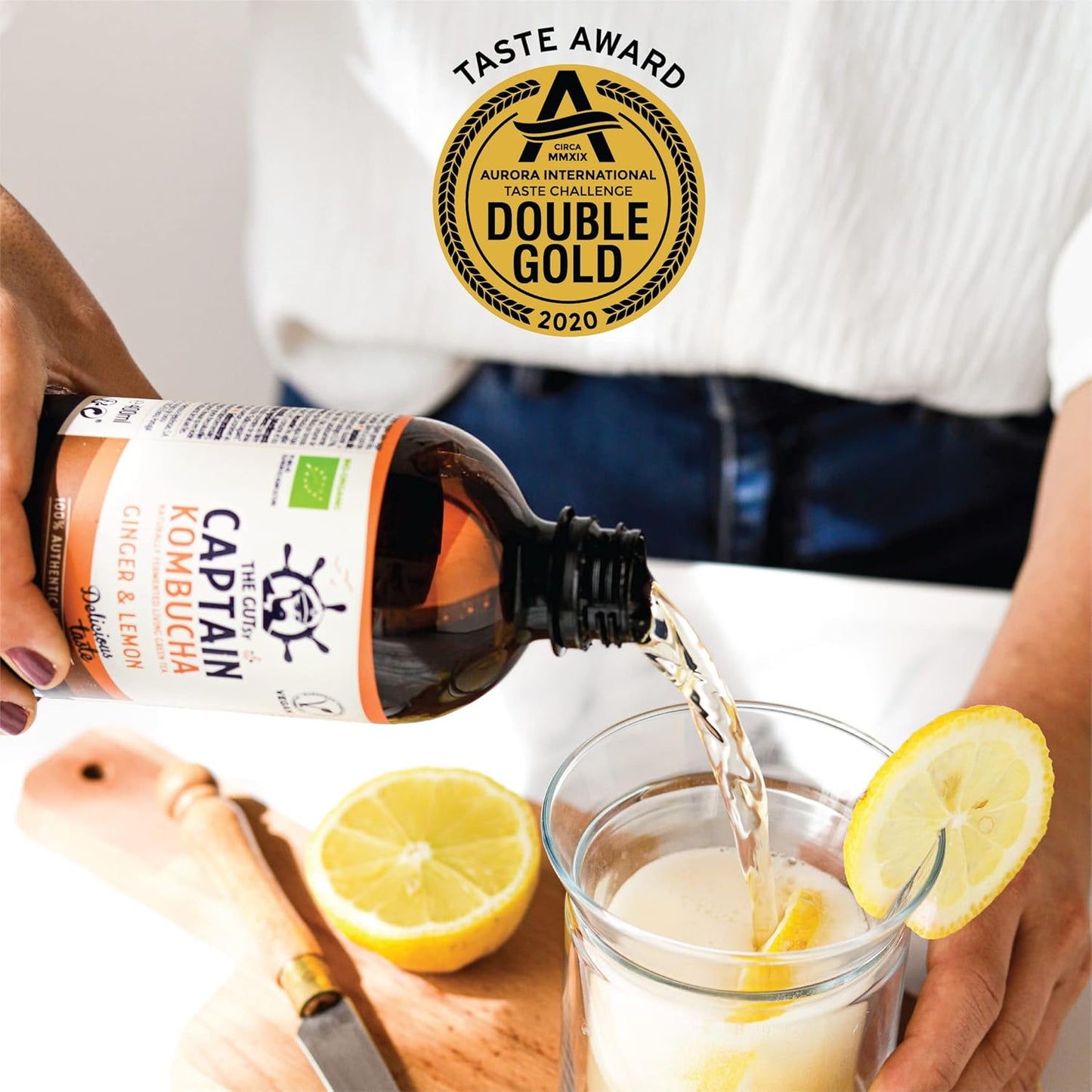 Captain Kombucha Lemon & Ginger