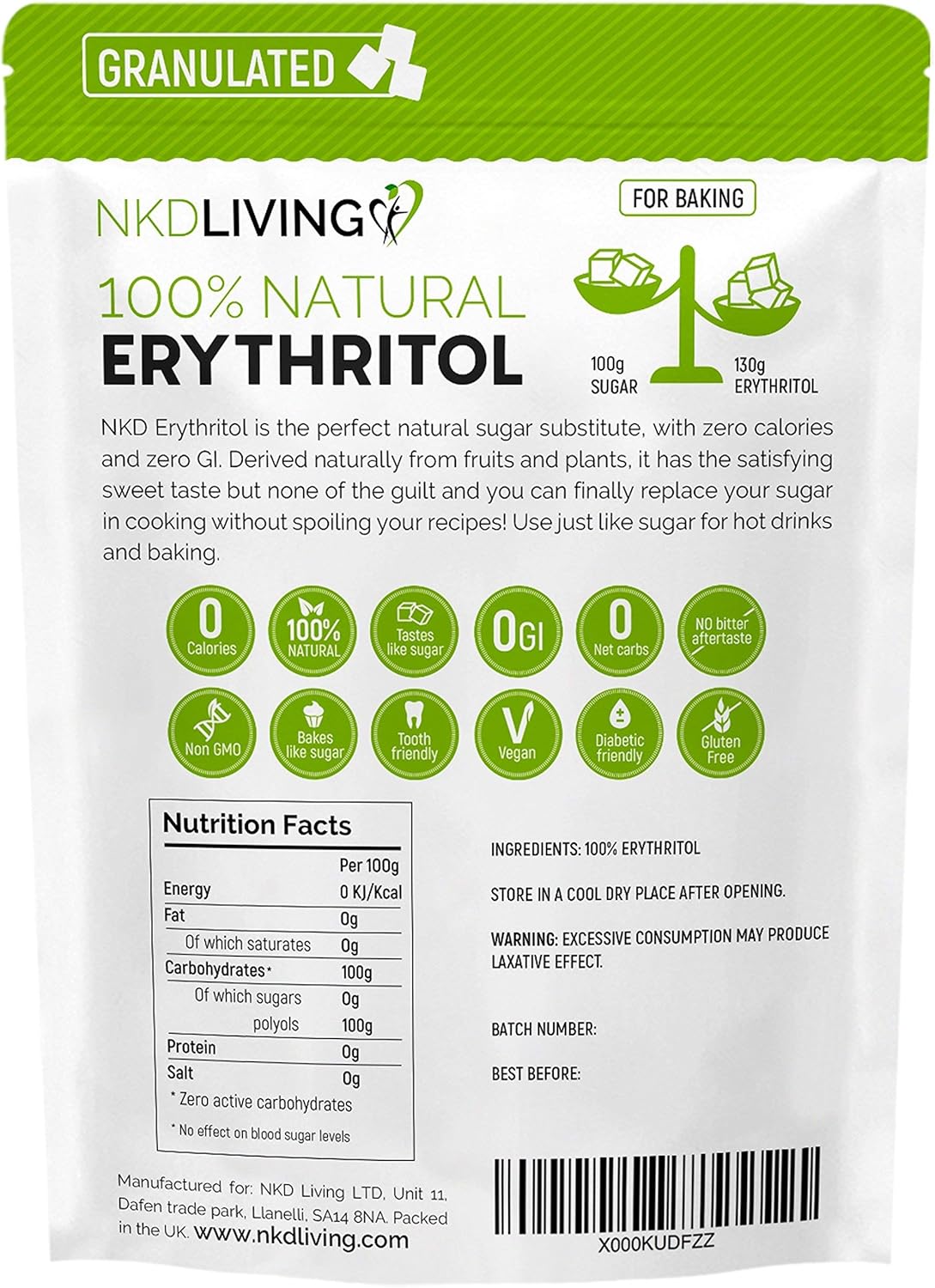 Nkd Living Erythritol