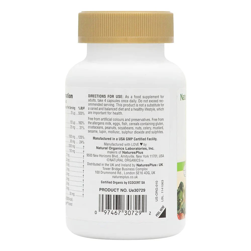Nature's Plus Source of life GARDEN ORGANIC BONE SUPPORT VCAP 120