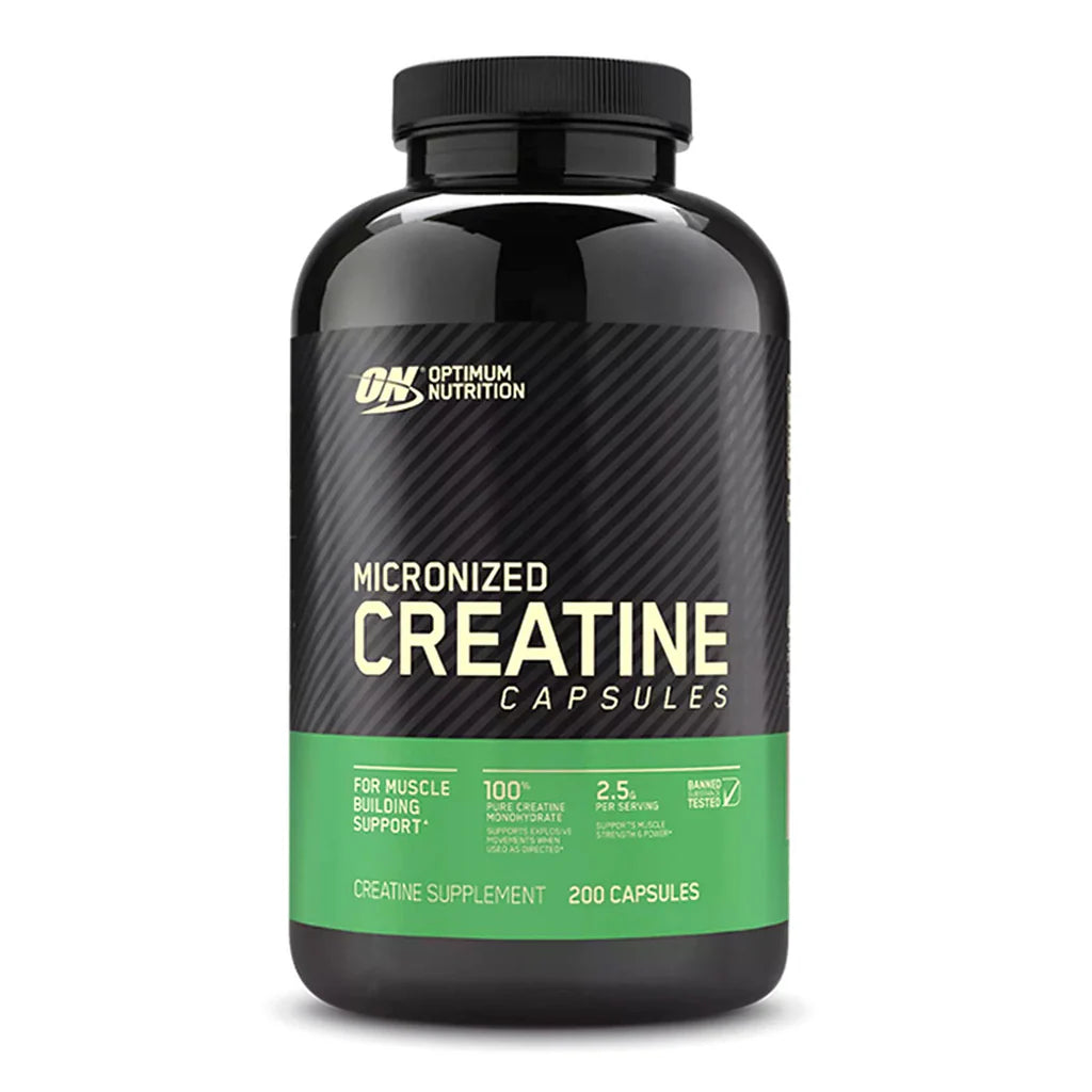 Optimum Nutrition CREATINE Capsules 200 CAPS REDESIGN
