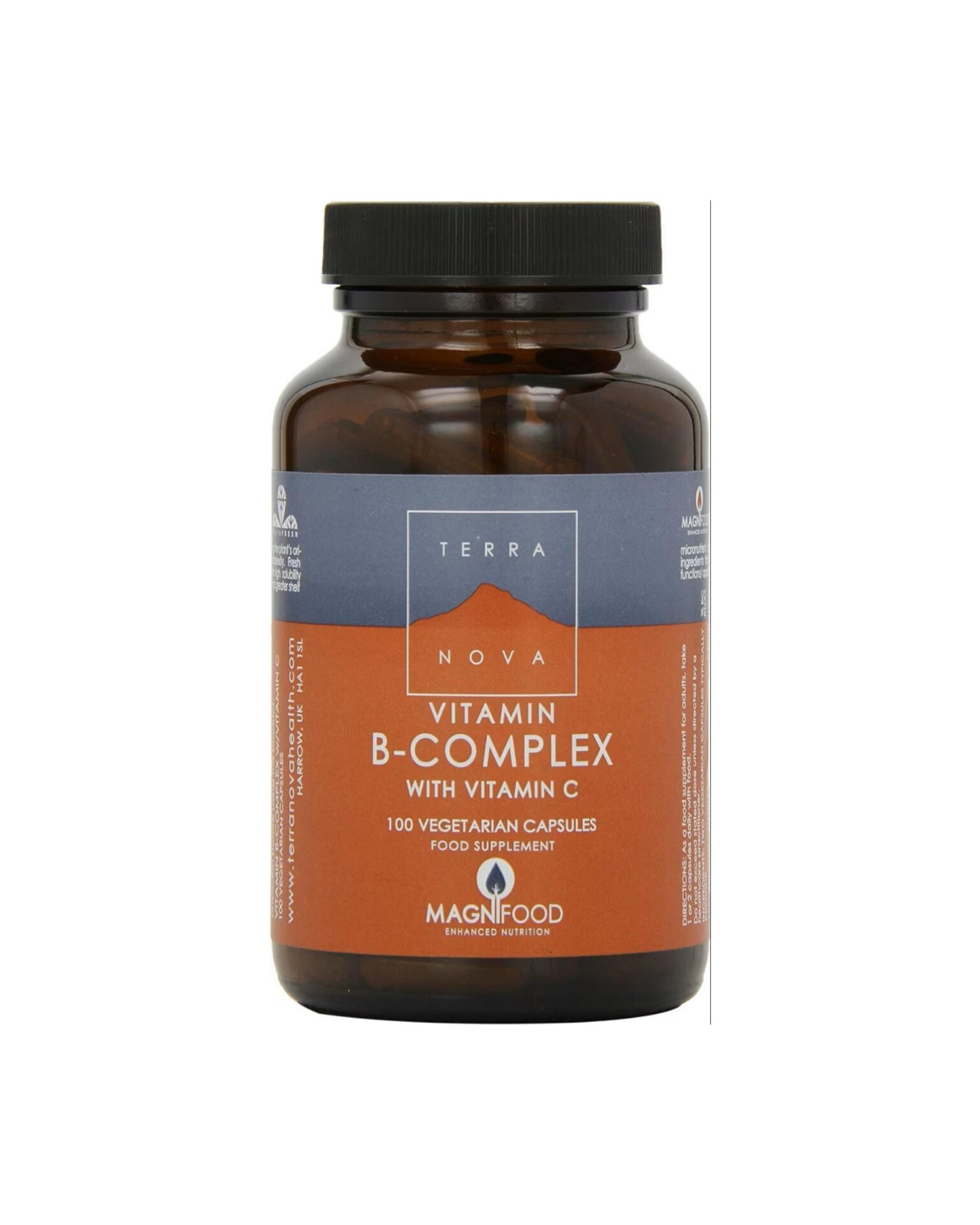 Terra Nova B Complex W/Vitamin C Veg Caps 100 Caps