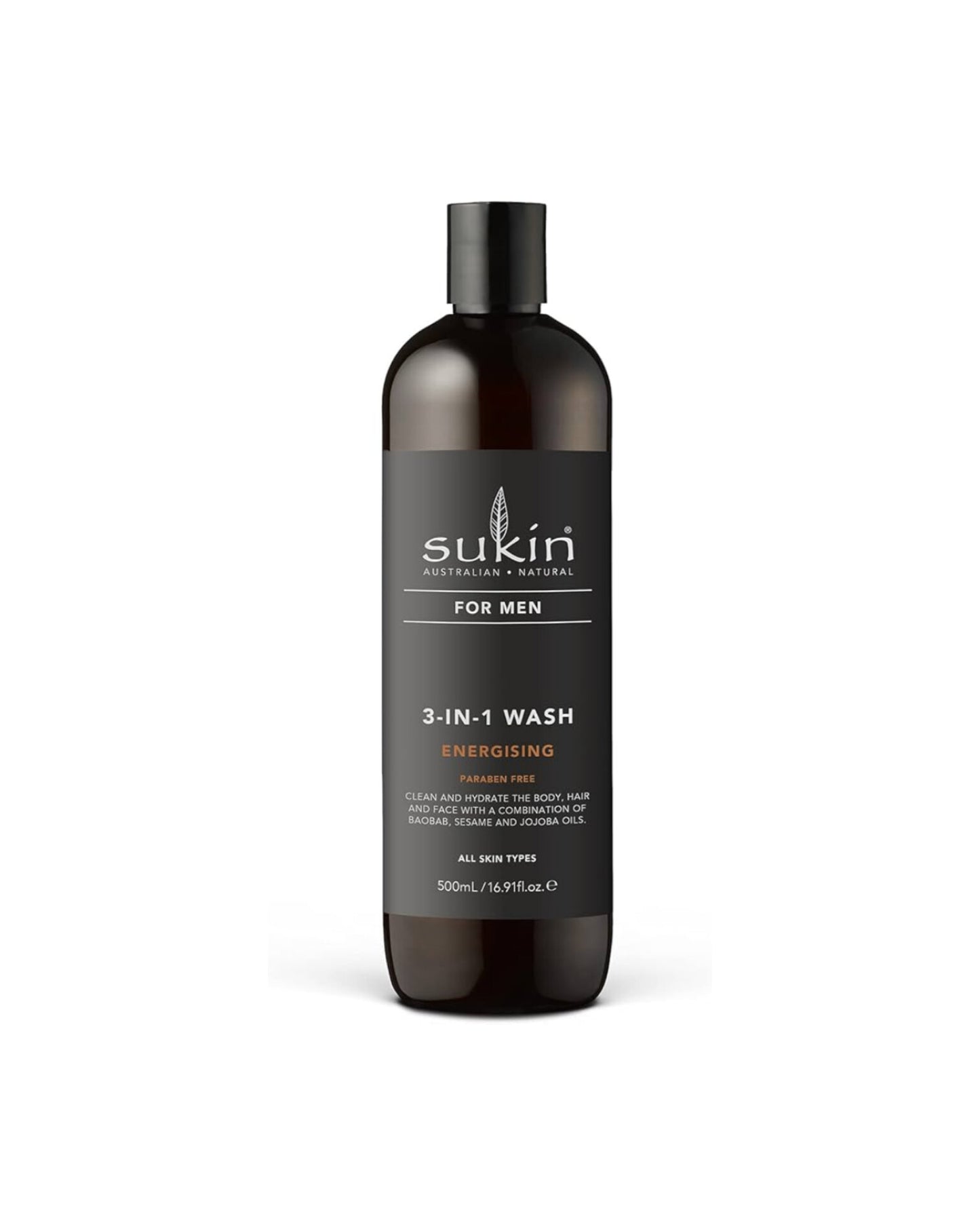 Sukin Men's 3 IN 1 Wash 500ml