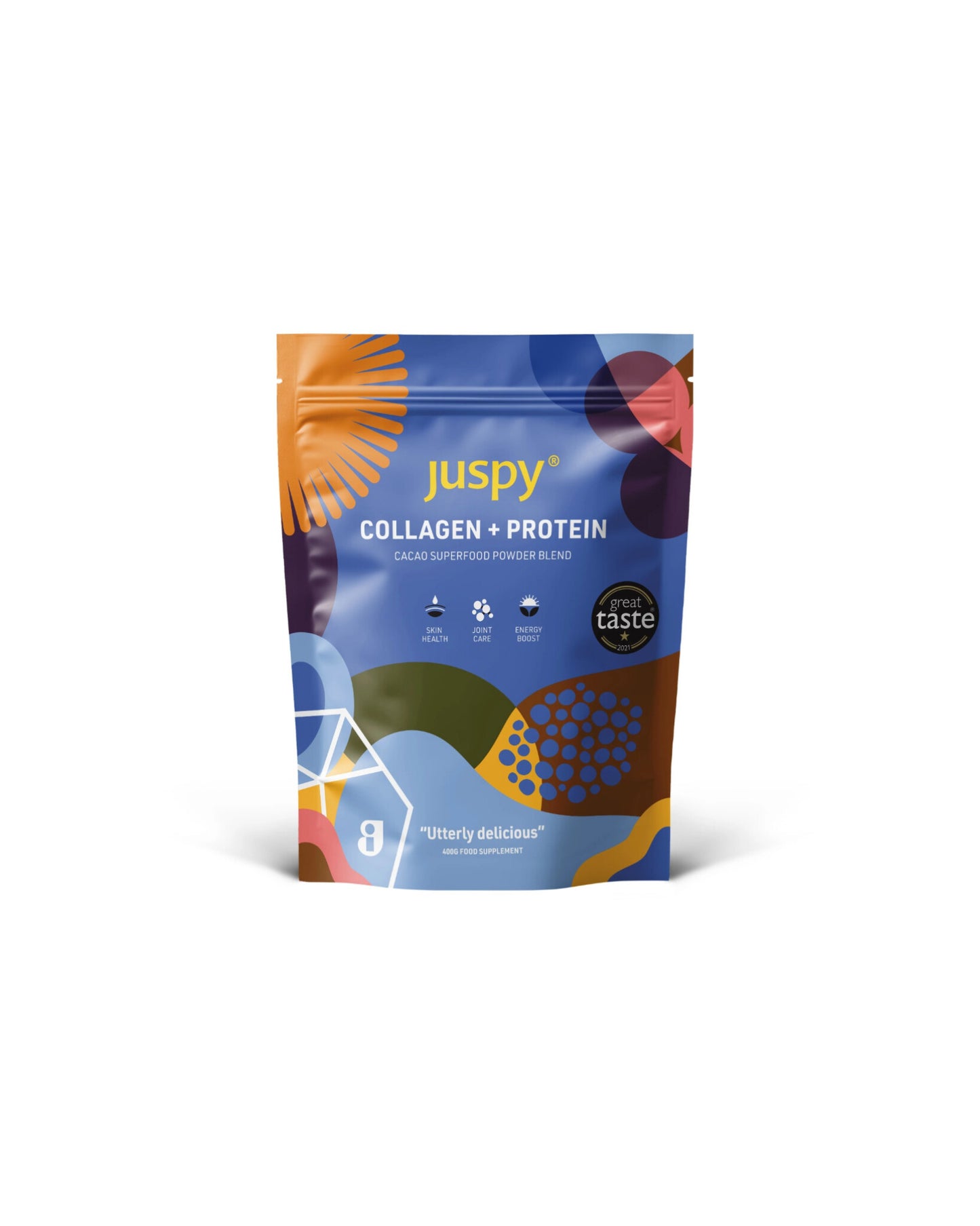 Juspy Collagen and Cacao Protein Blend 400gm
