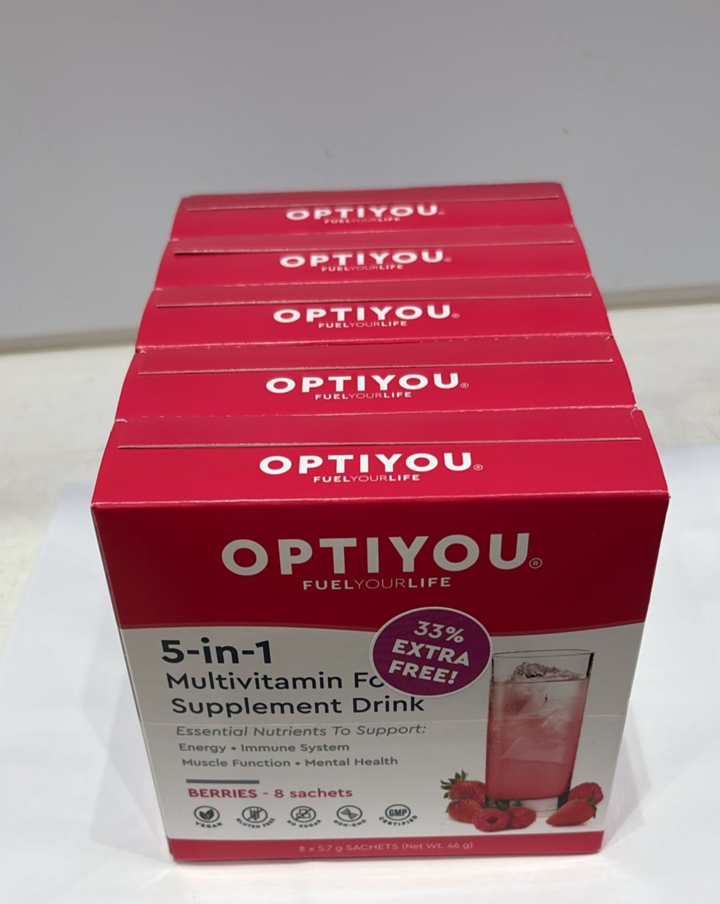 OPTIYOU 5 in 1 Multivitamin Berry 30ct