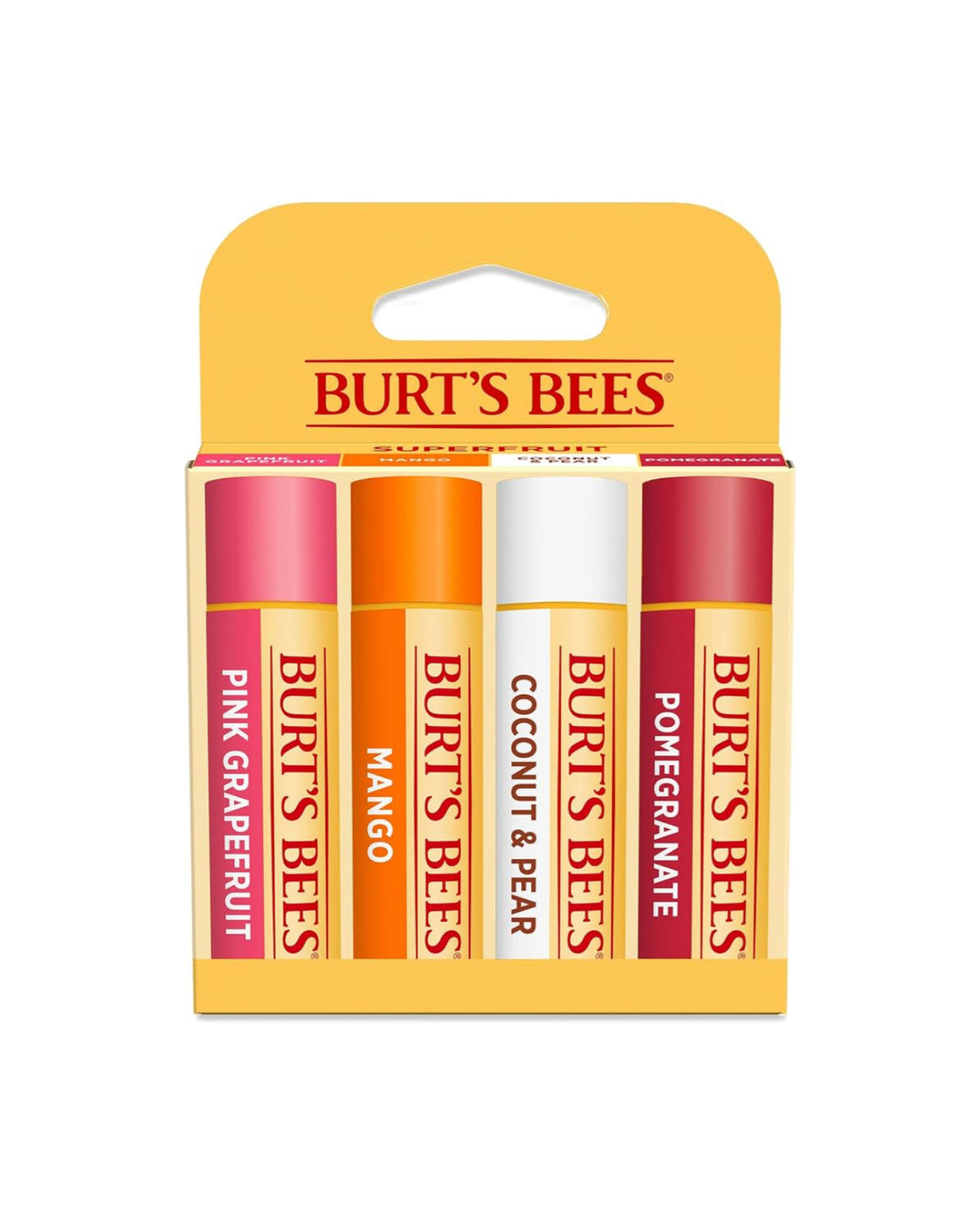 Burt Bee's Fruity Lip Balm 4 Pack