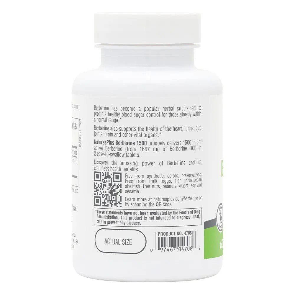 Natures Plus Pro Berberine 750mg 60s