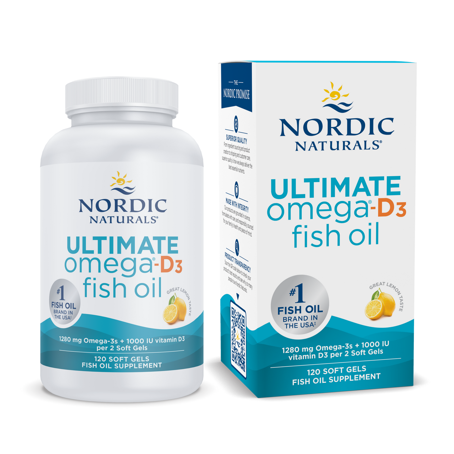 Nordic Naturals Ultimate Omega D3+60 Caps