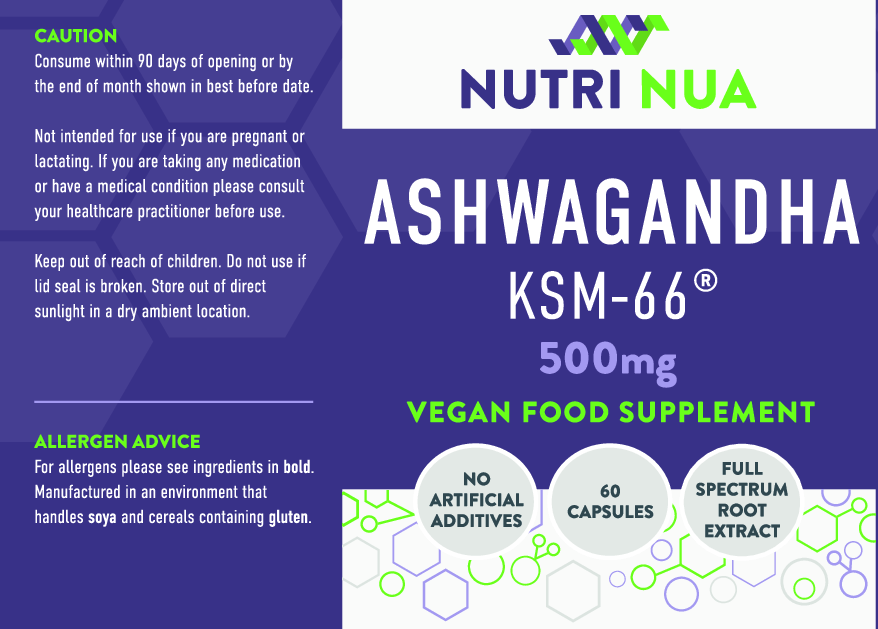 Nutri Nua Ashwagandha KSM 66 500mg 60caps