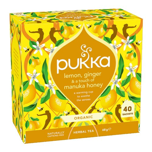 Pukka Organic Lemon, Ginger & Manuka Tea 40's