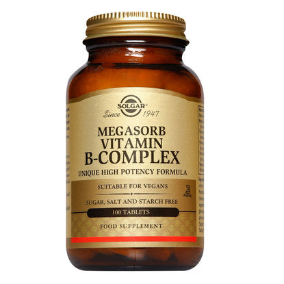 Solgar Megasorb Vitamin B-Complex 100 Tablets