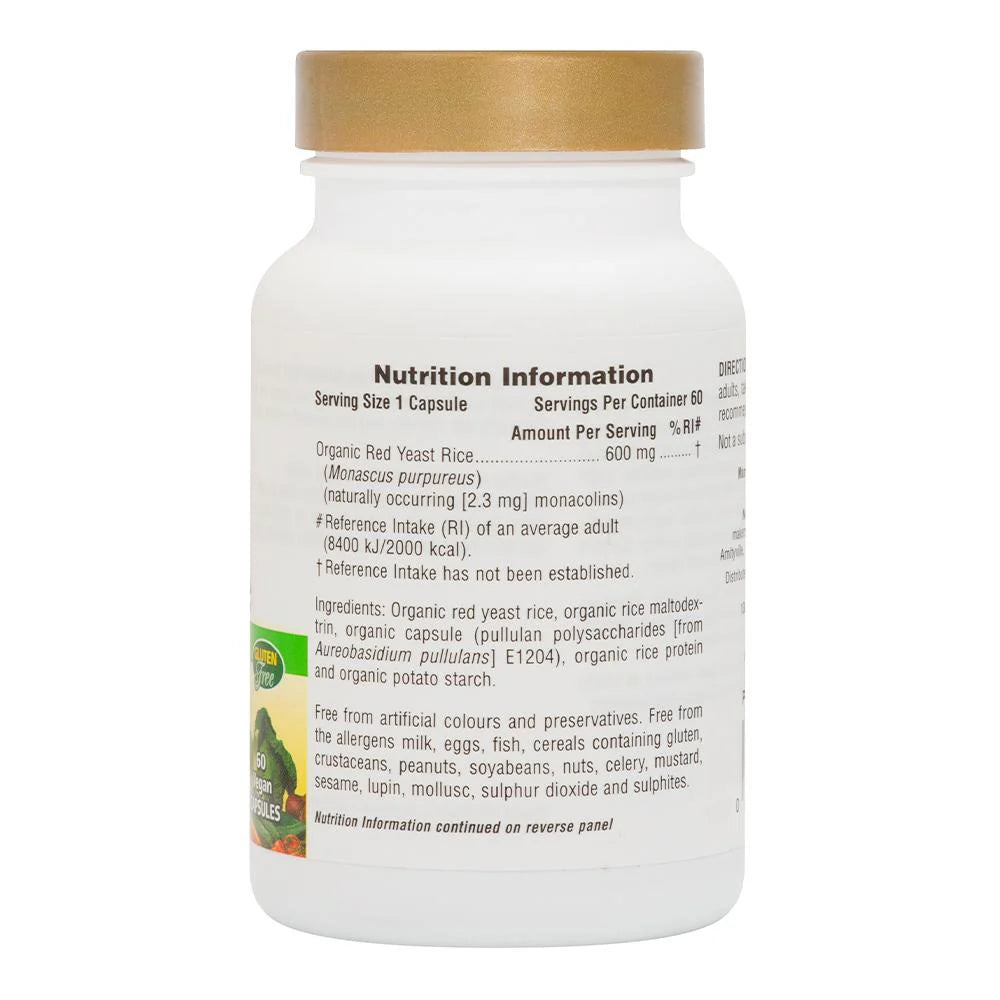 SOL GRDN ORG RED YEAST RICE 600MG CAP 60