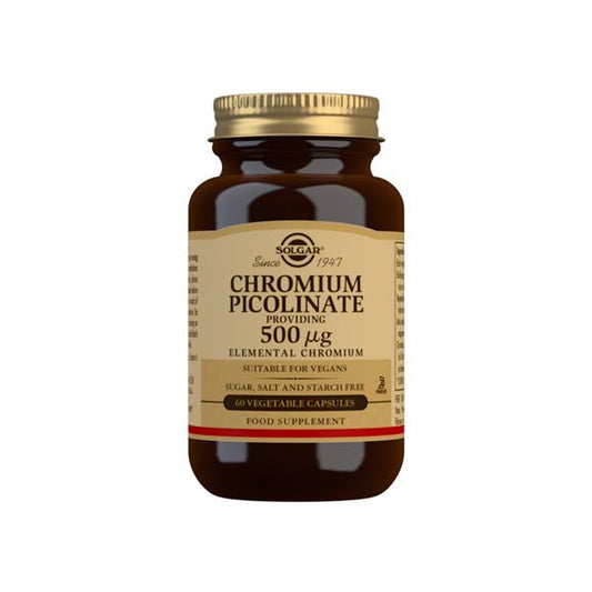 Solgar Chromium Picolinate 500ug 60 Capsules
