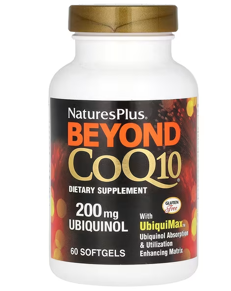 Natures Plus Beyond CoQ10 200mg Ubiquinol 60 Softgels