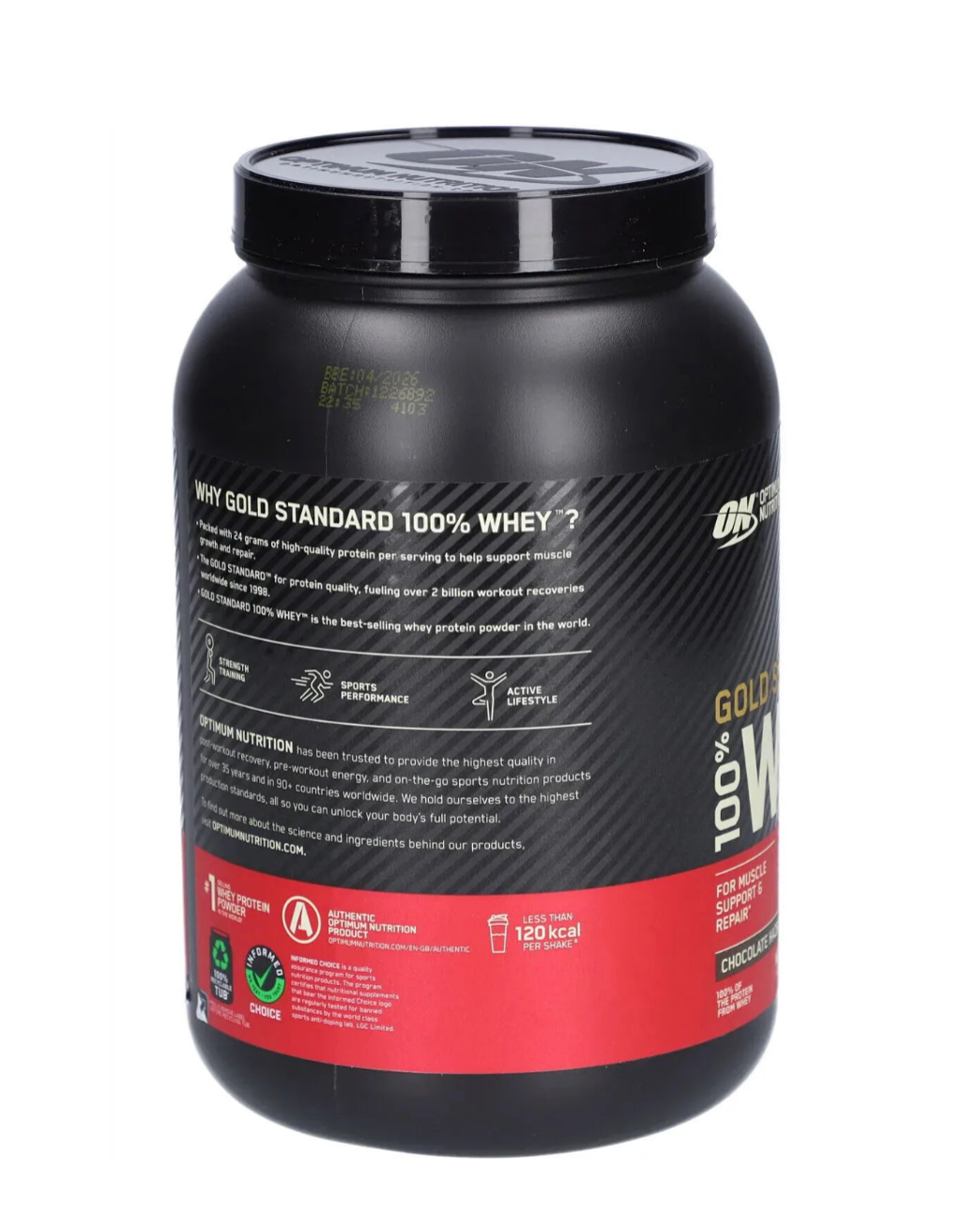 Optimum Nutrition 100% Whey Gold Standard Vanilla Ice-cream 900G