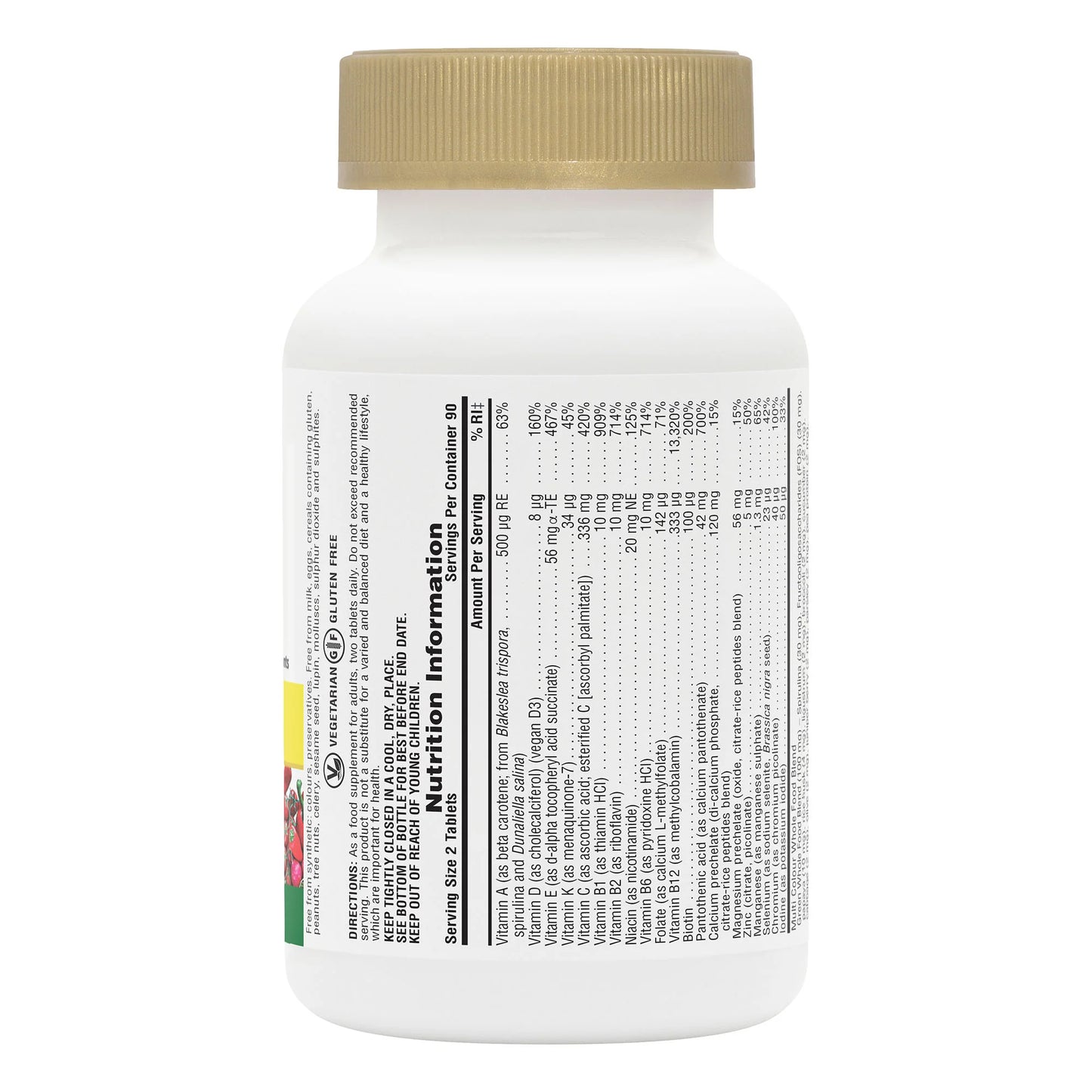 Nature's Plus SOURCE OF LIFE GOLD MINI-TABS (180 Tablets)