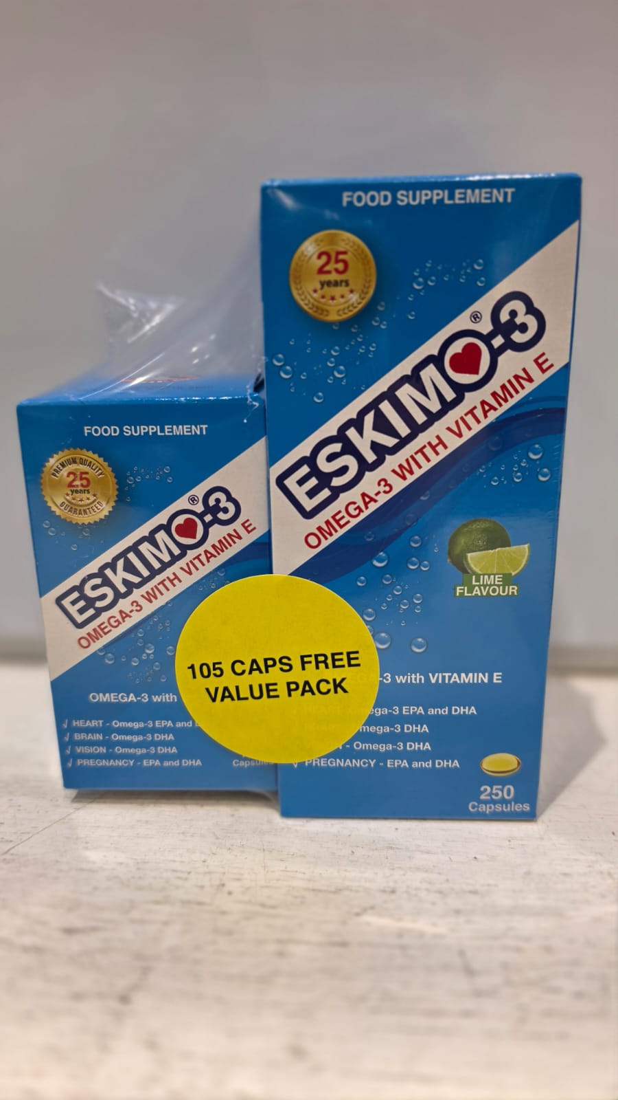 Eskimo Banded Pack Free 105Capsules With 250Capsules