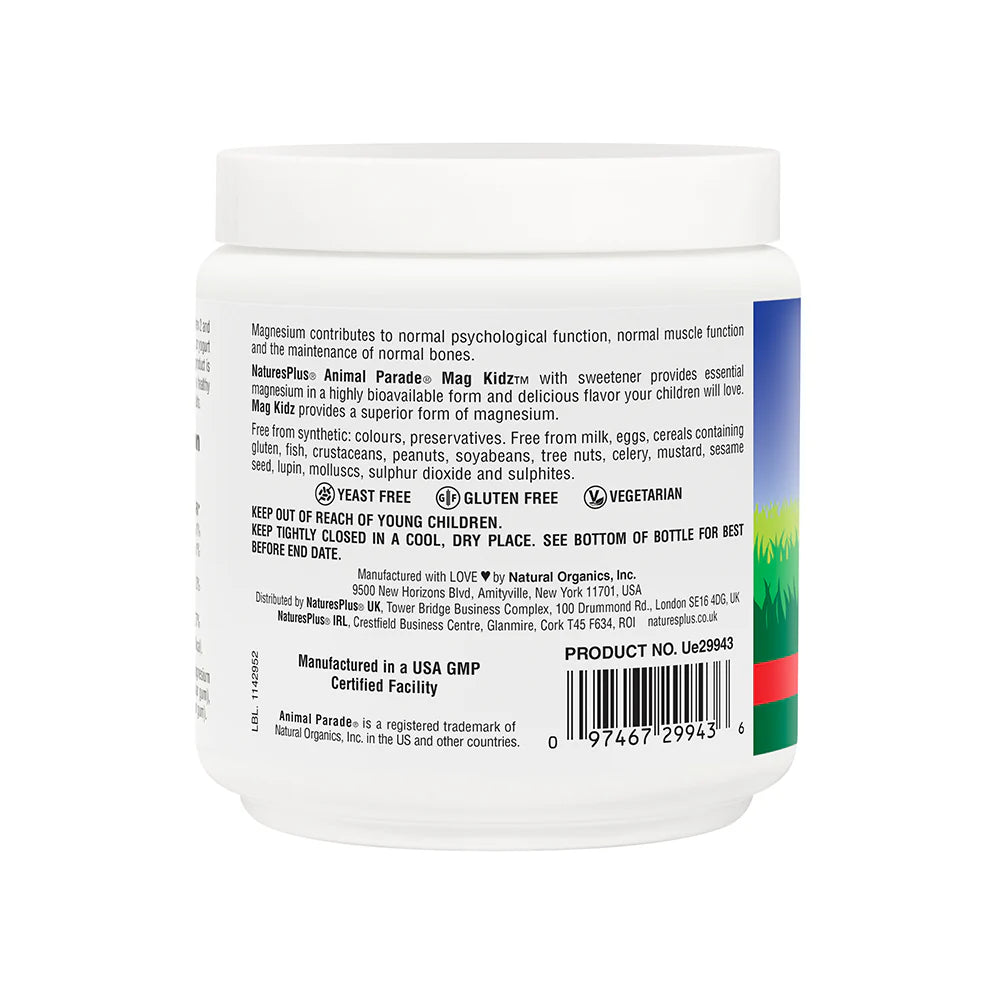 Nature's Plus Animal Parade® Sugar-Free MagKidz Magnesium Powder 171g