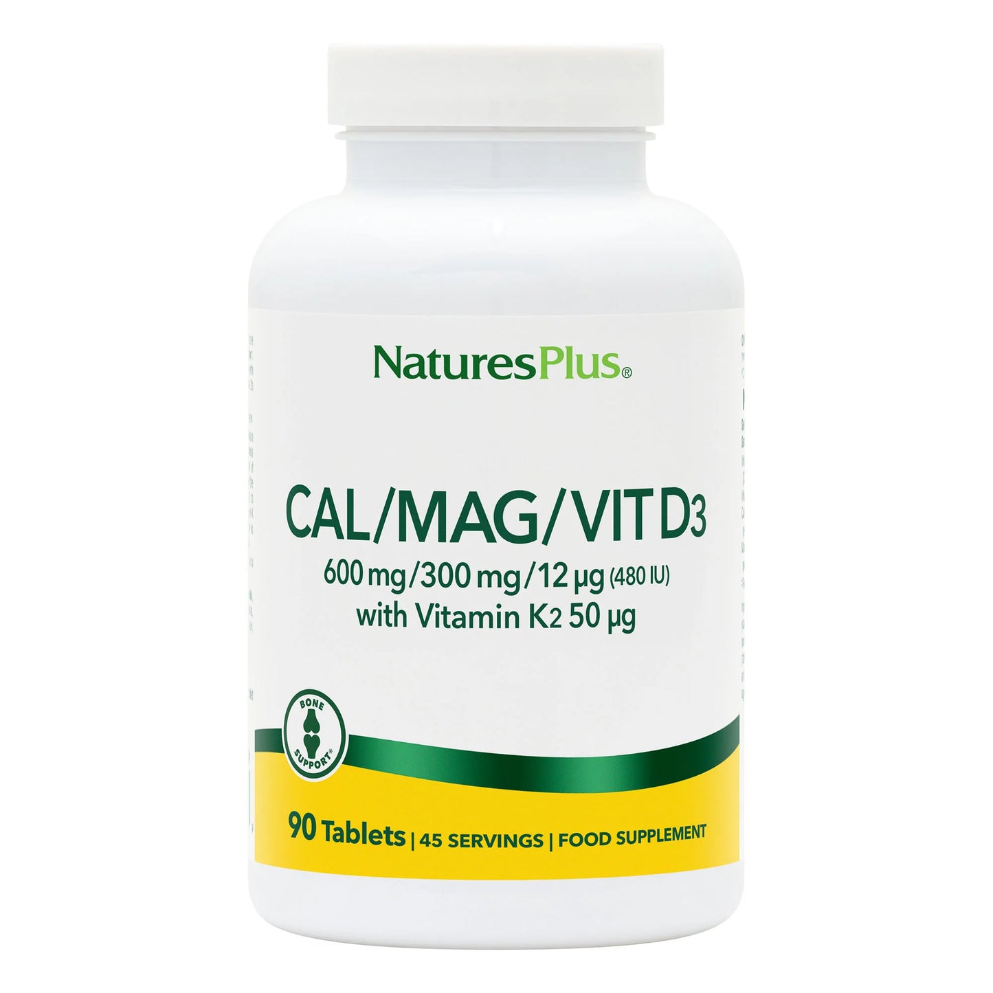 Nature's Plus Calcium/Magnesium/Vitamin D3 with K2