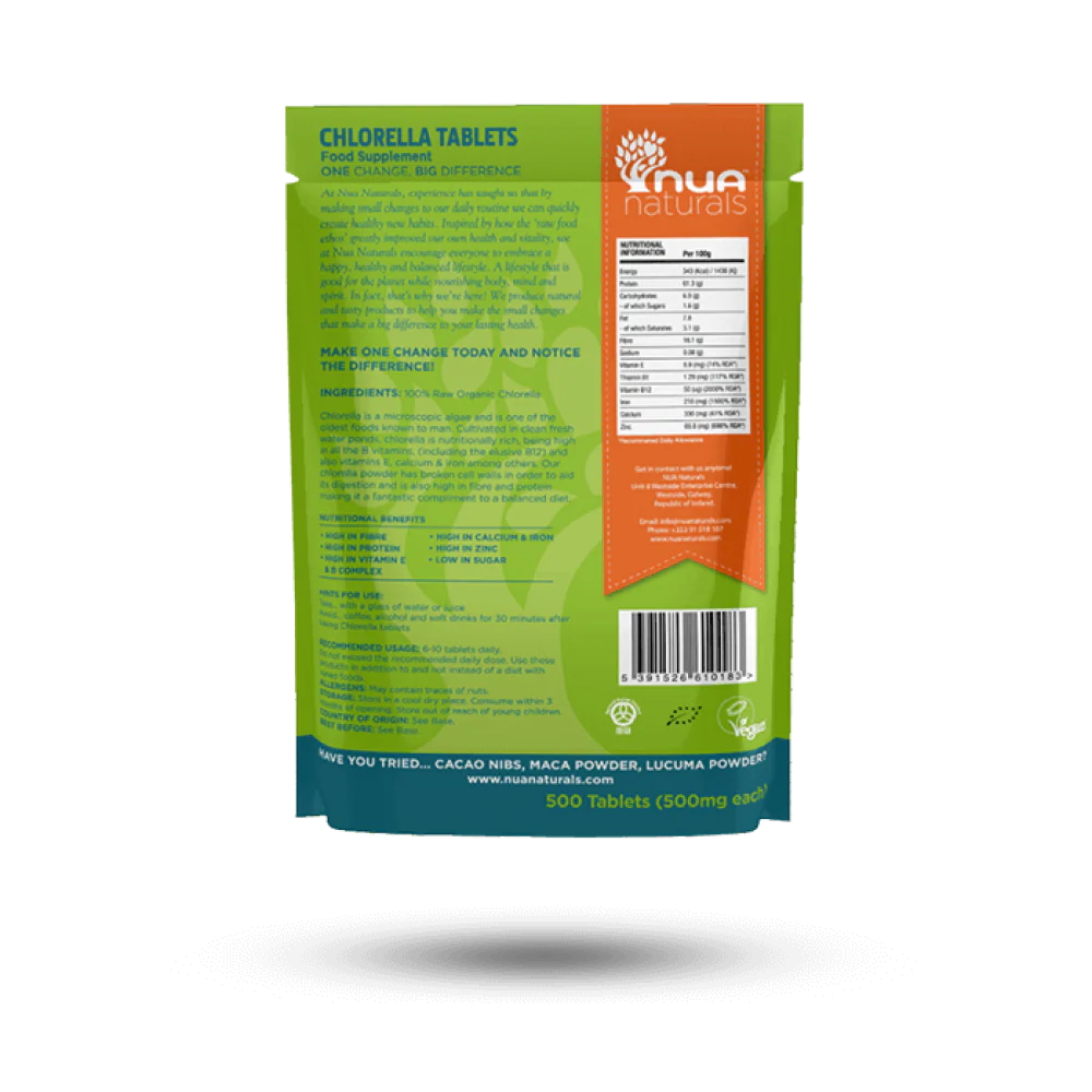 Nua Natural Chlorella Tablets