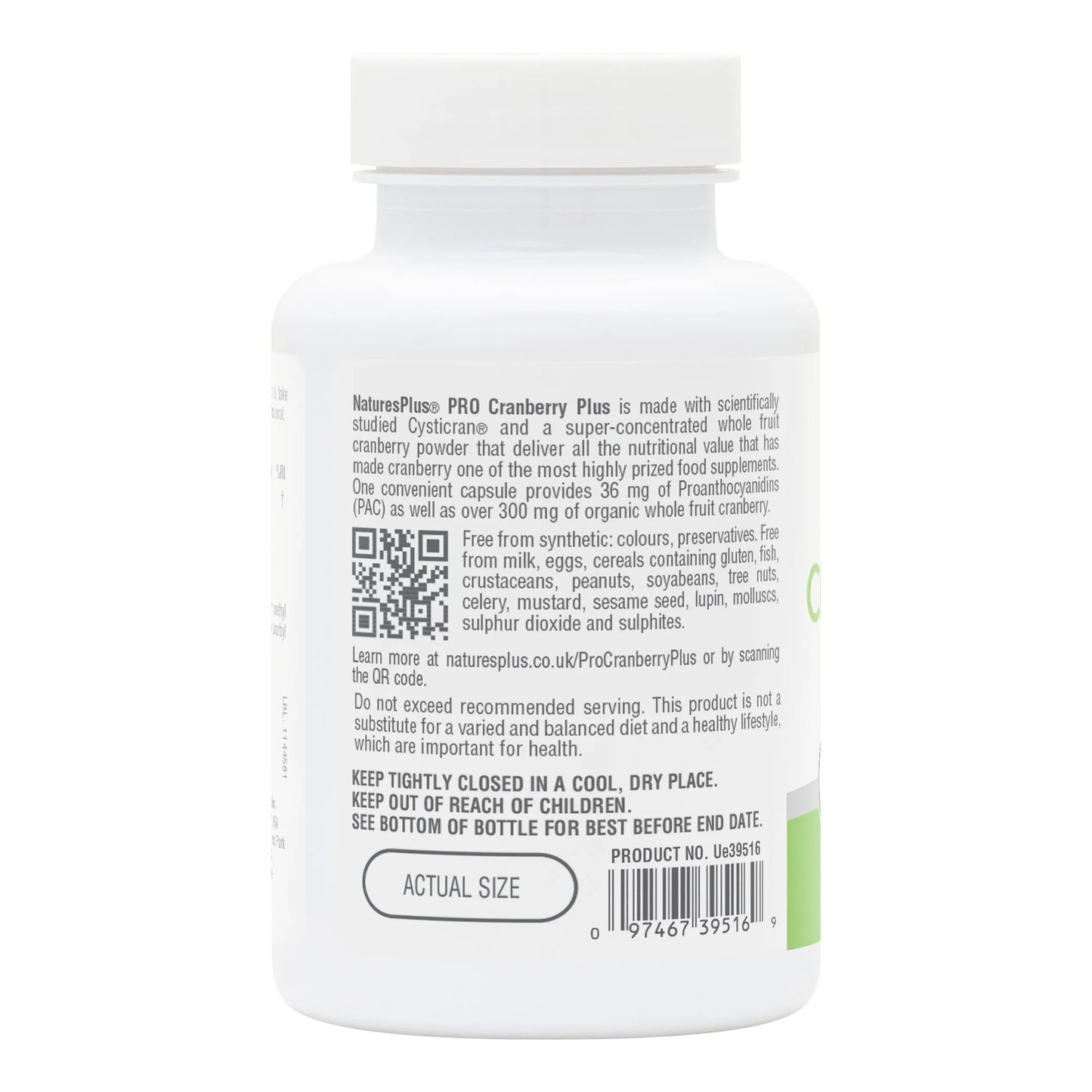 Nature's Plus PRO Cranberry Plus 60 Capsules