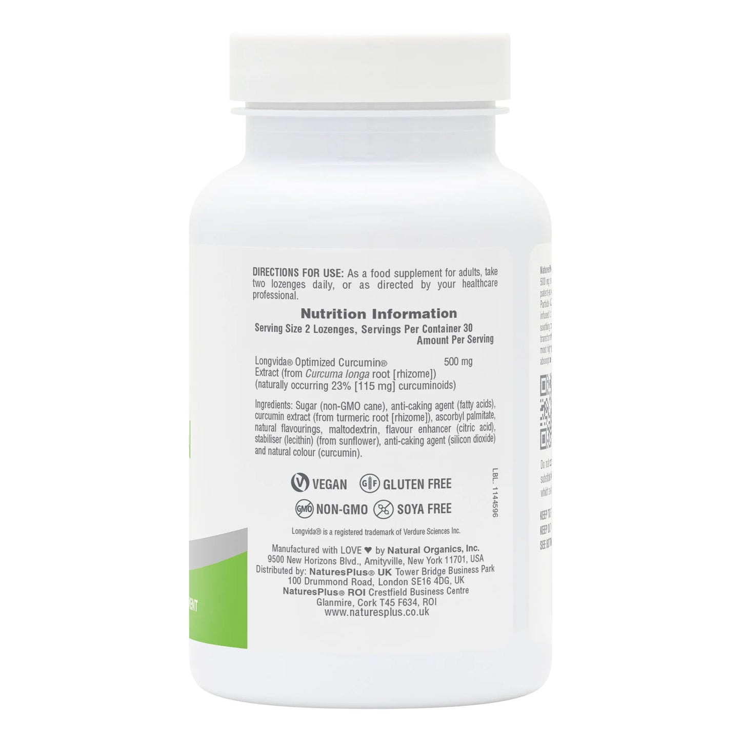 Nature's Plus PRO Curcumin Longvida® 500 MG Lozenges