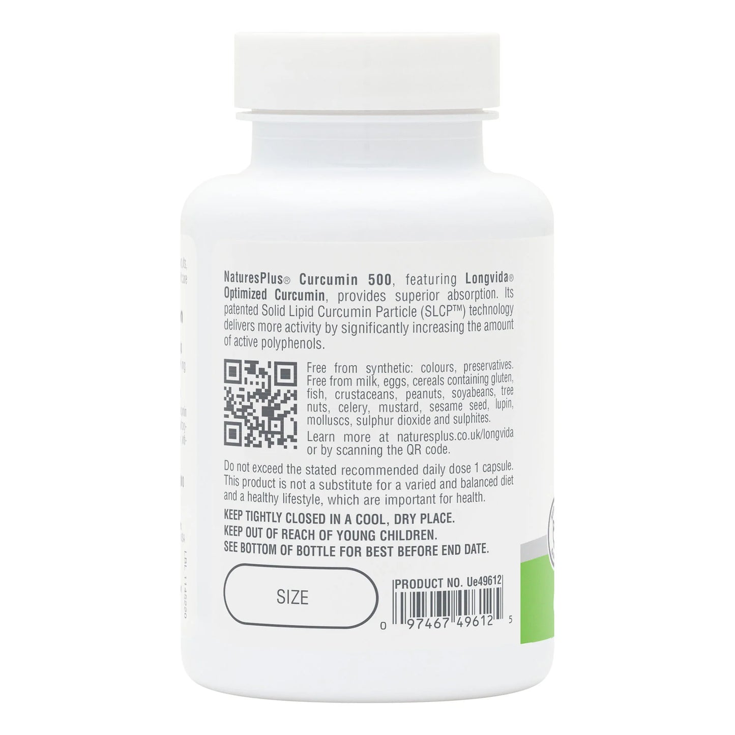 Nature's Plus PRO Curcumin Longvida® 500 MG 30 Capsules