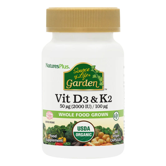 Nature's Plus Source of Life Garden Vitamins D3 & K2