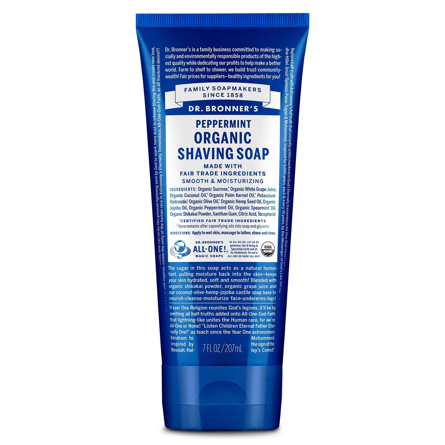 Dr. Bronner's Spearmint Peppermint Shaving Soap 207ml