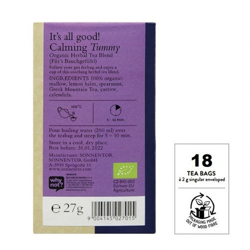 Sonnentor Calming Tummy Tea (18teabags)