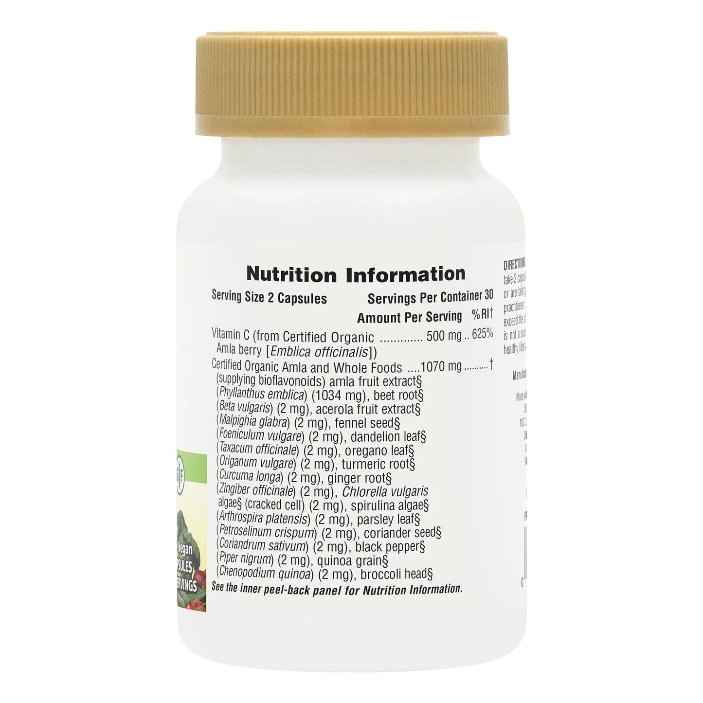 Nature's Plus Source of Life® Garden Vitamin C 500 mg Capsules