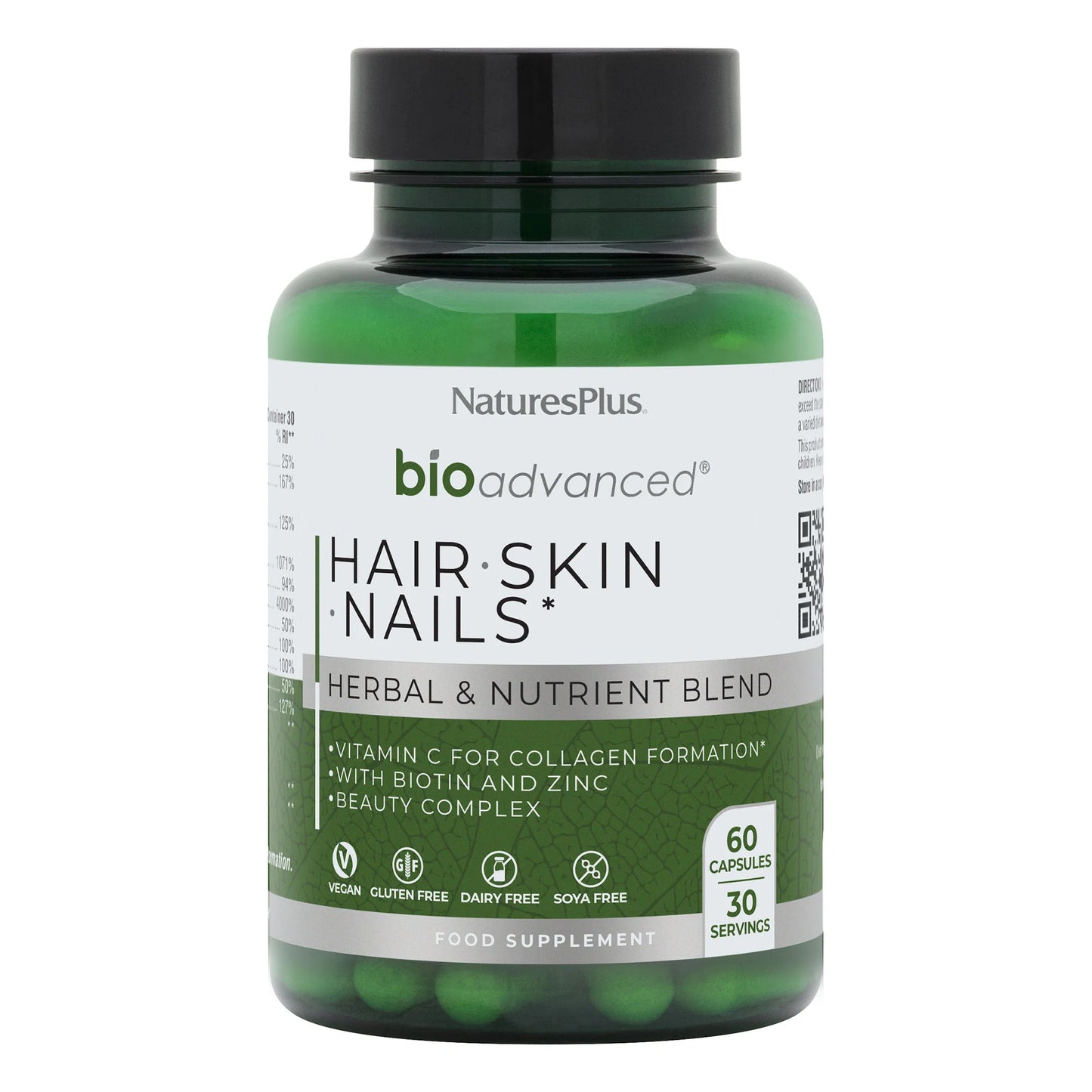 Nature's Plus BioAdvanced Hair, Skin and Nails 60 Capsules