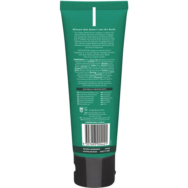 Sukin Super Greens Facial Scrub 125ml