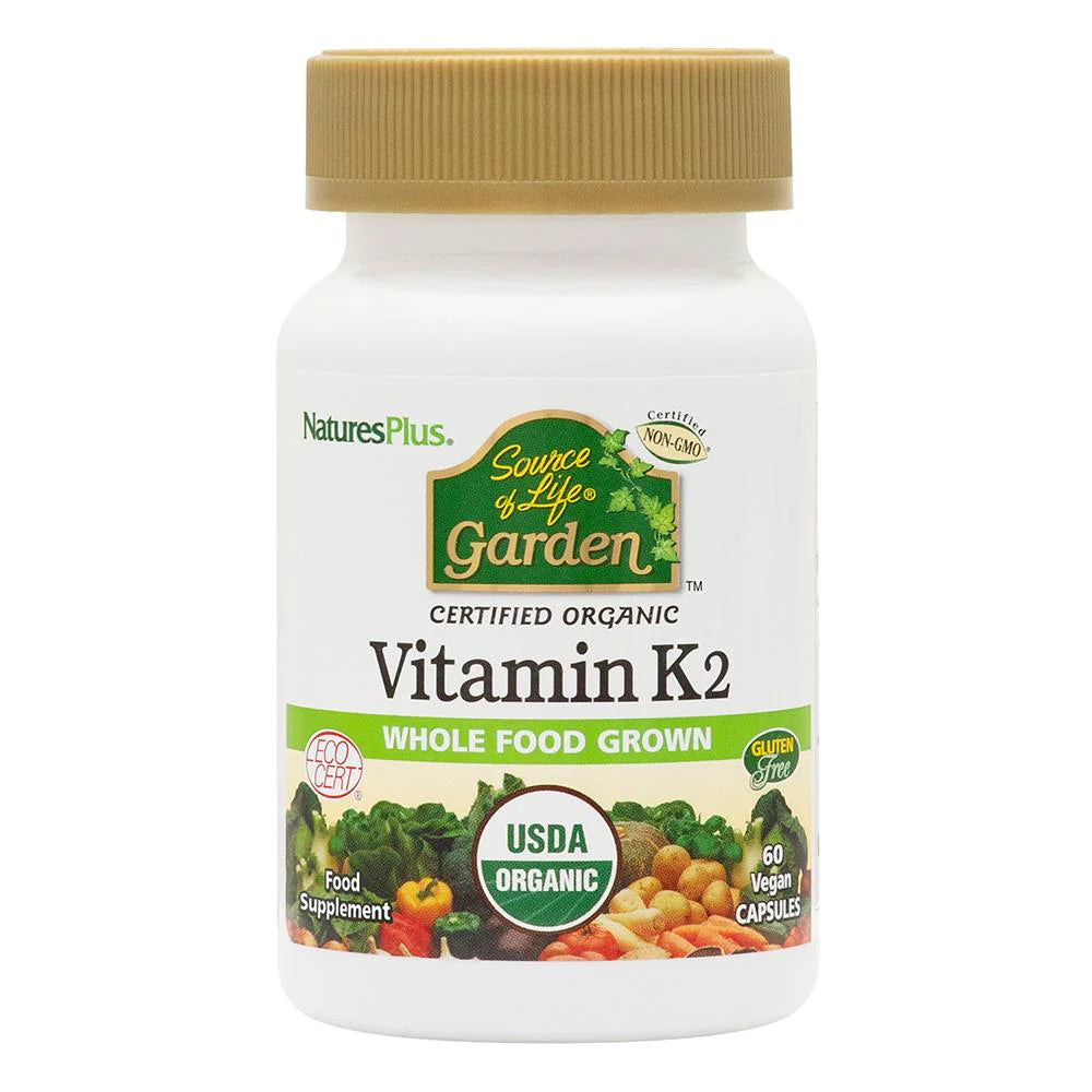 Nature's Plus Source of life GARDEN ORGANIC VIT K2 120MCG VCAP 60
