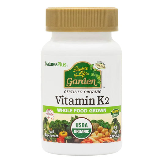 Nature's Plus Source of life GARDEN ORGANIC VIT K2 120MCG VCAP 60