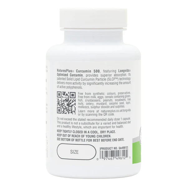Nature's Plus PRO Curcumin Longvida® 500 MG 60 Capsules