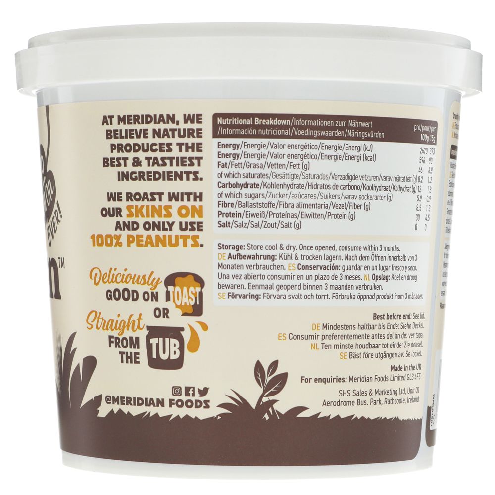 Meridian Peanut Butter Crunchy 1kg