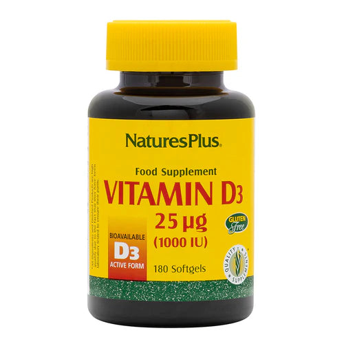 Vitamin D3 1,000 IU 180 Softgels